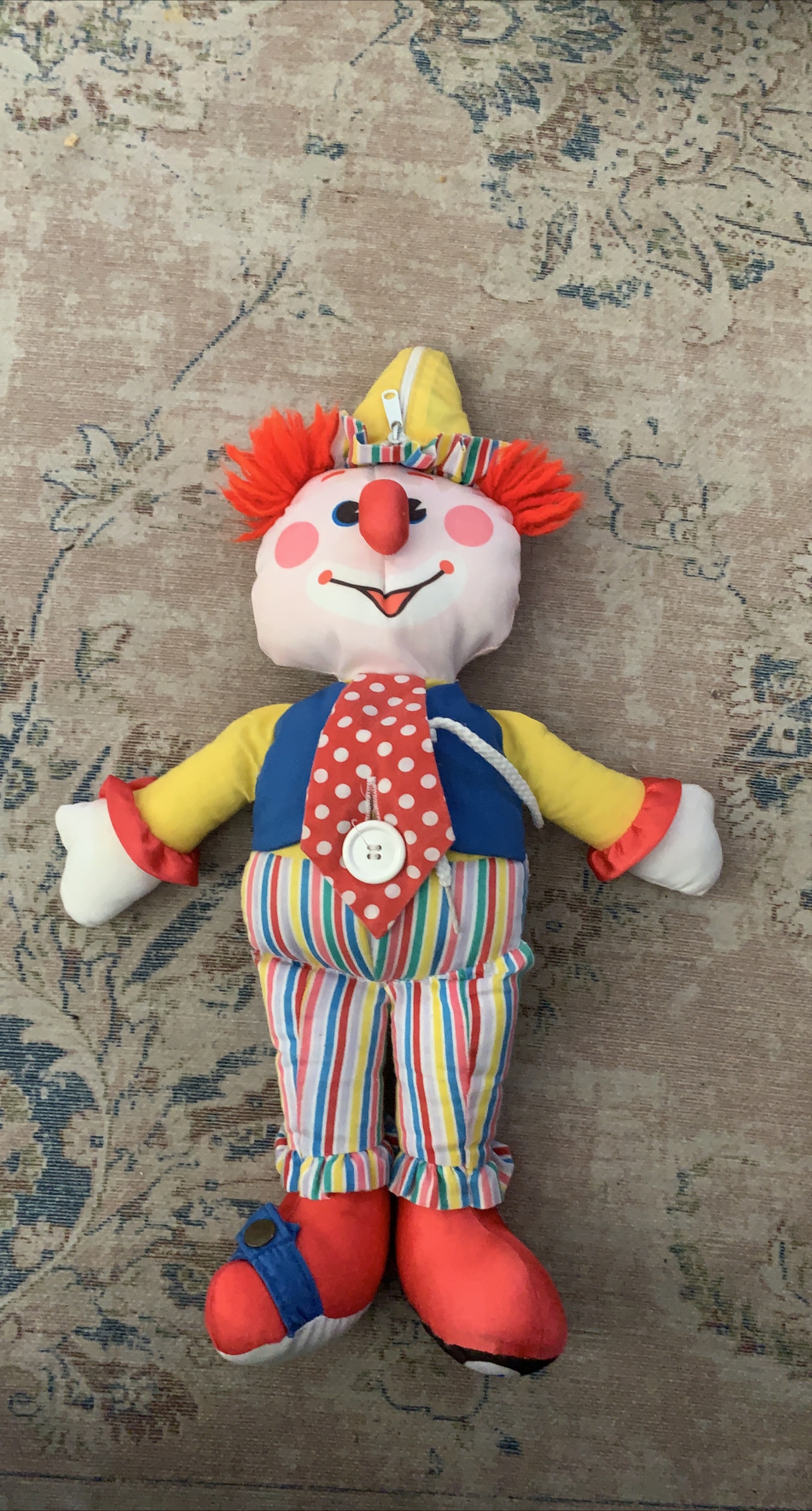 Vintage Clown Plush Toy thumbnail