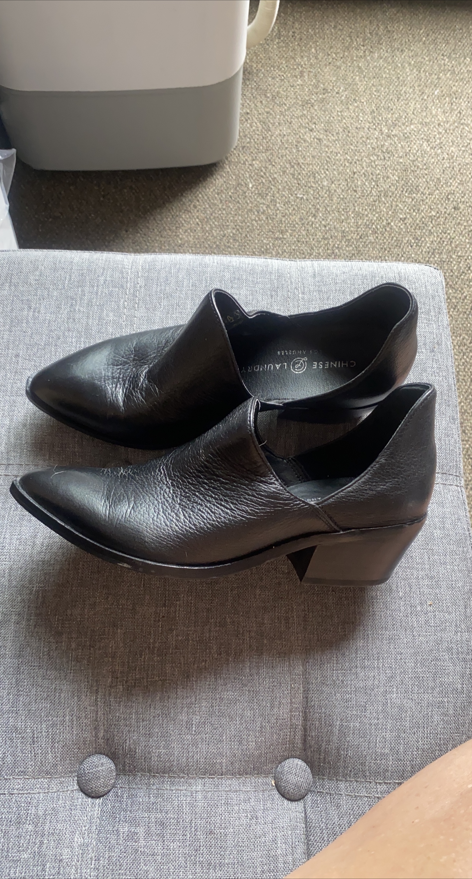 Chinese Laundry Black Leather Booties - Size 7 thumbnail
