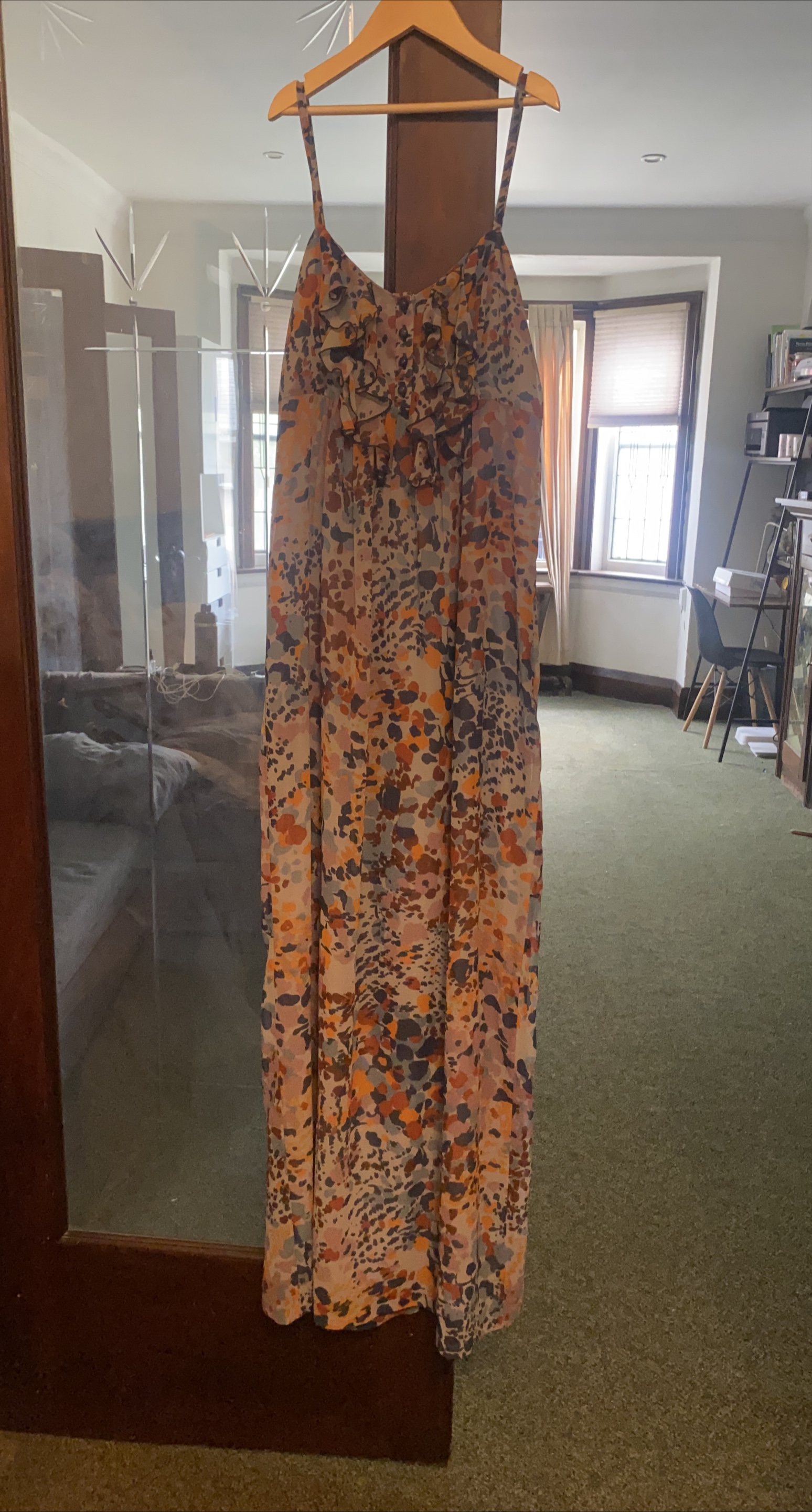 Kensie Slate Blue Multi Dress - Size S thumbnail