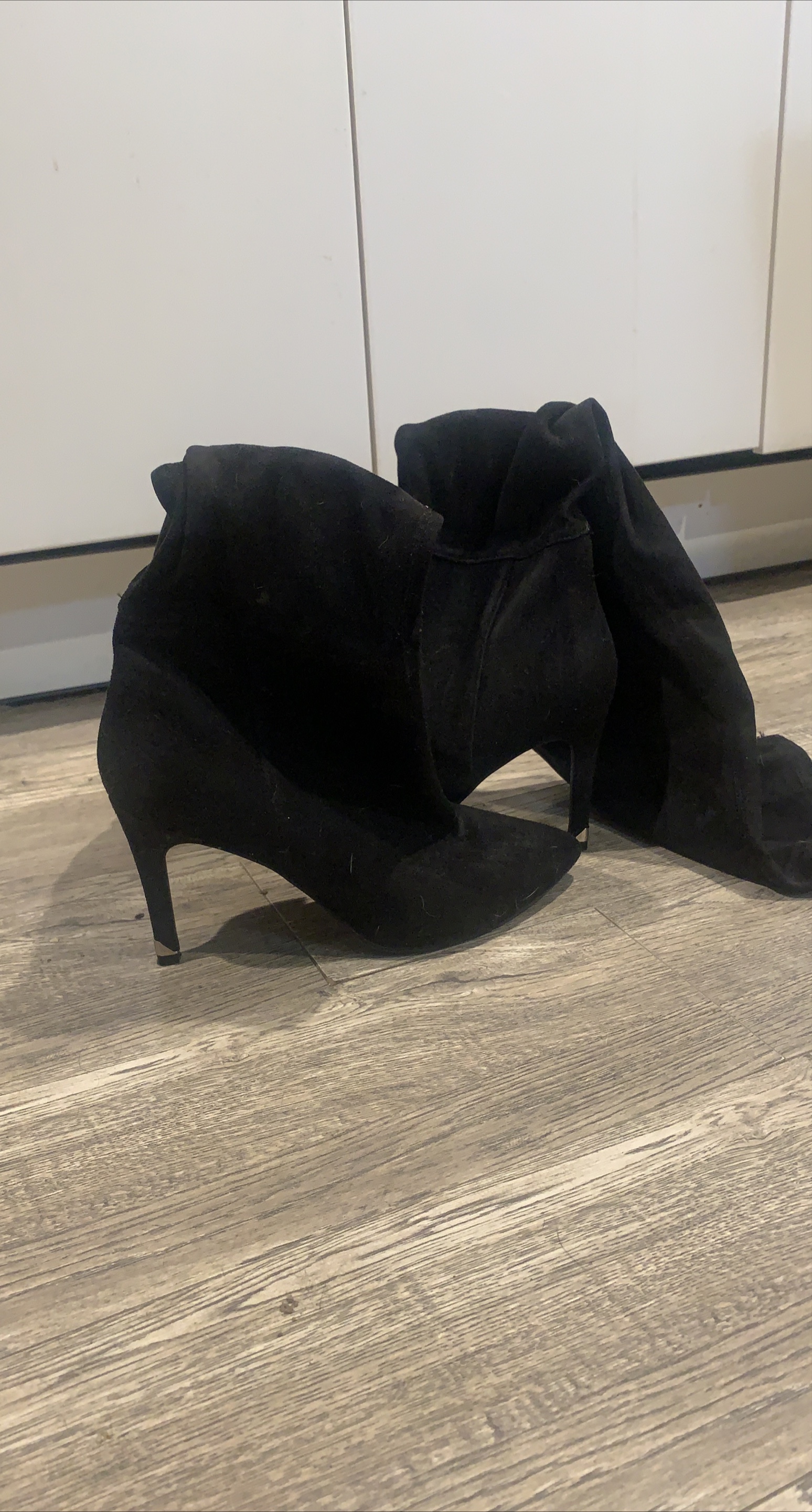 Moving Sale! Black Over the Knee Heeled Boots thumbnail