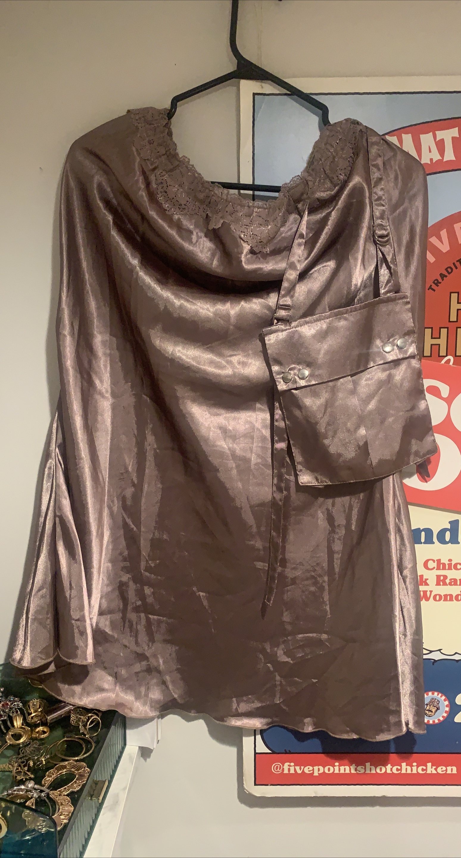 Tan/Taupe Late 90’s/Y2K slip skirt thumbnail
