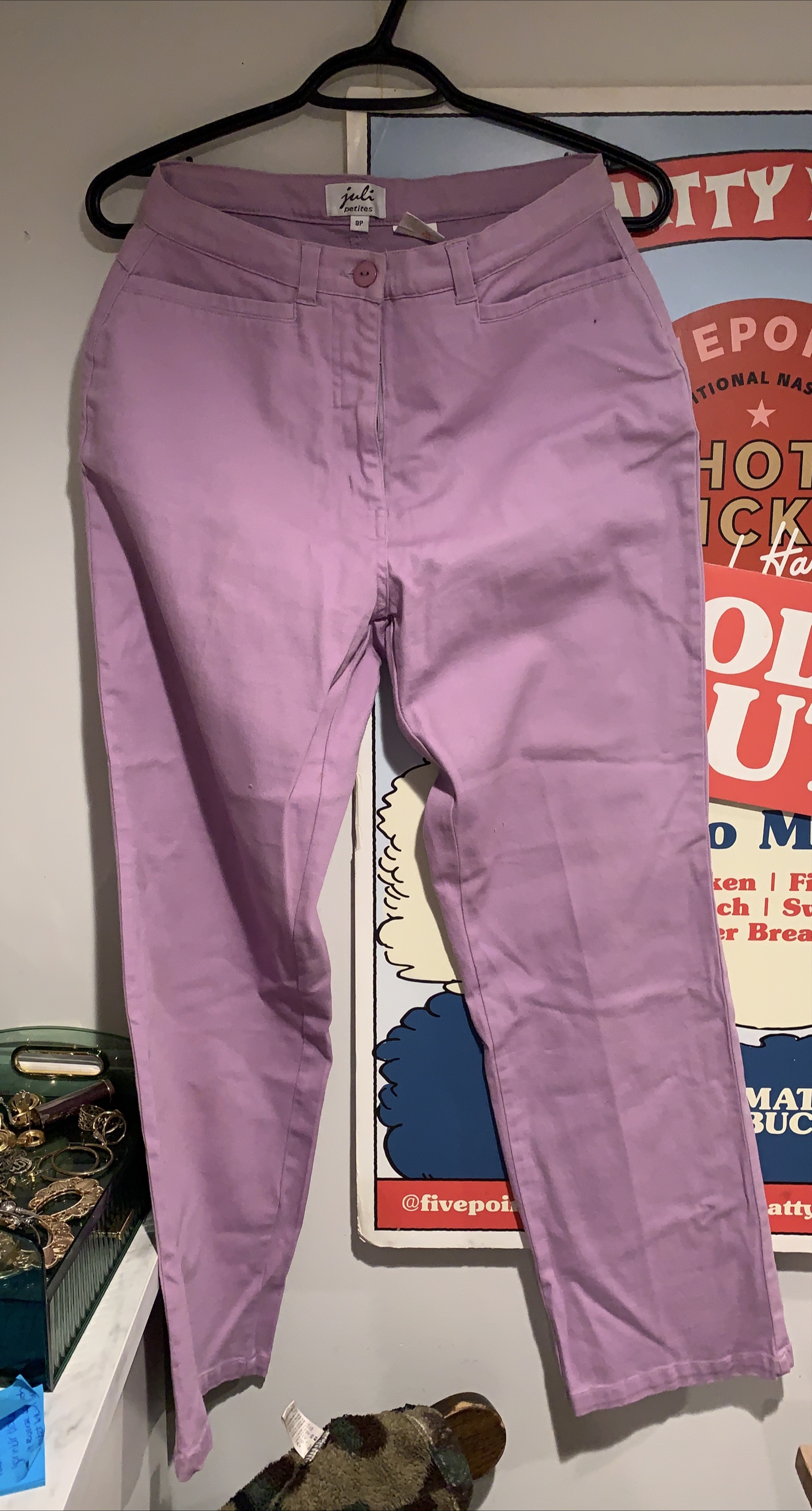 Moving Sale! Lavender light cotton pants thumbnail