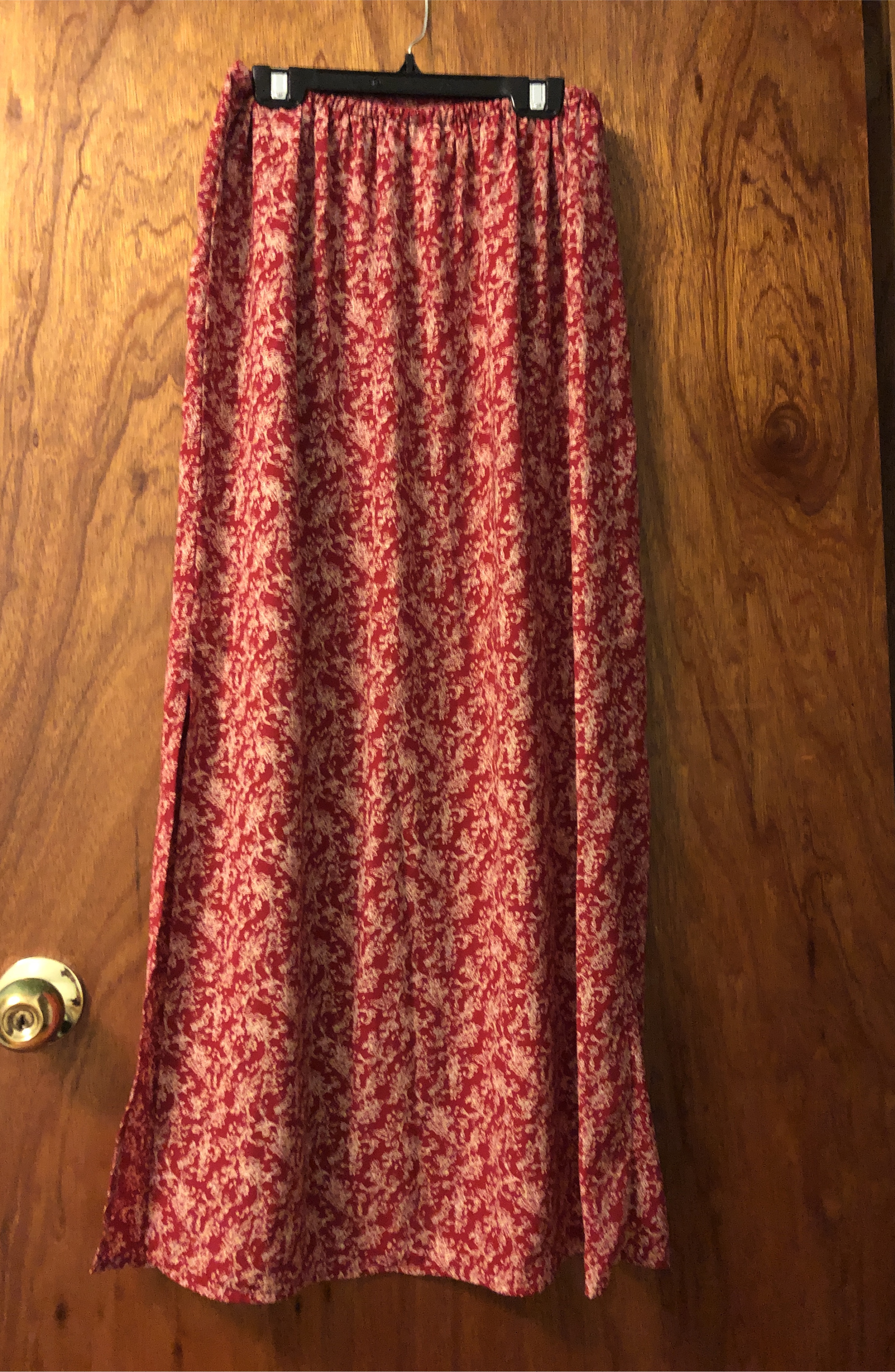 Norton McNaughton Red Floral Skirt - fits M & S thumbnail