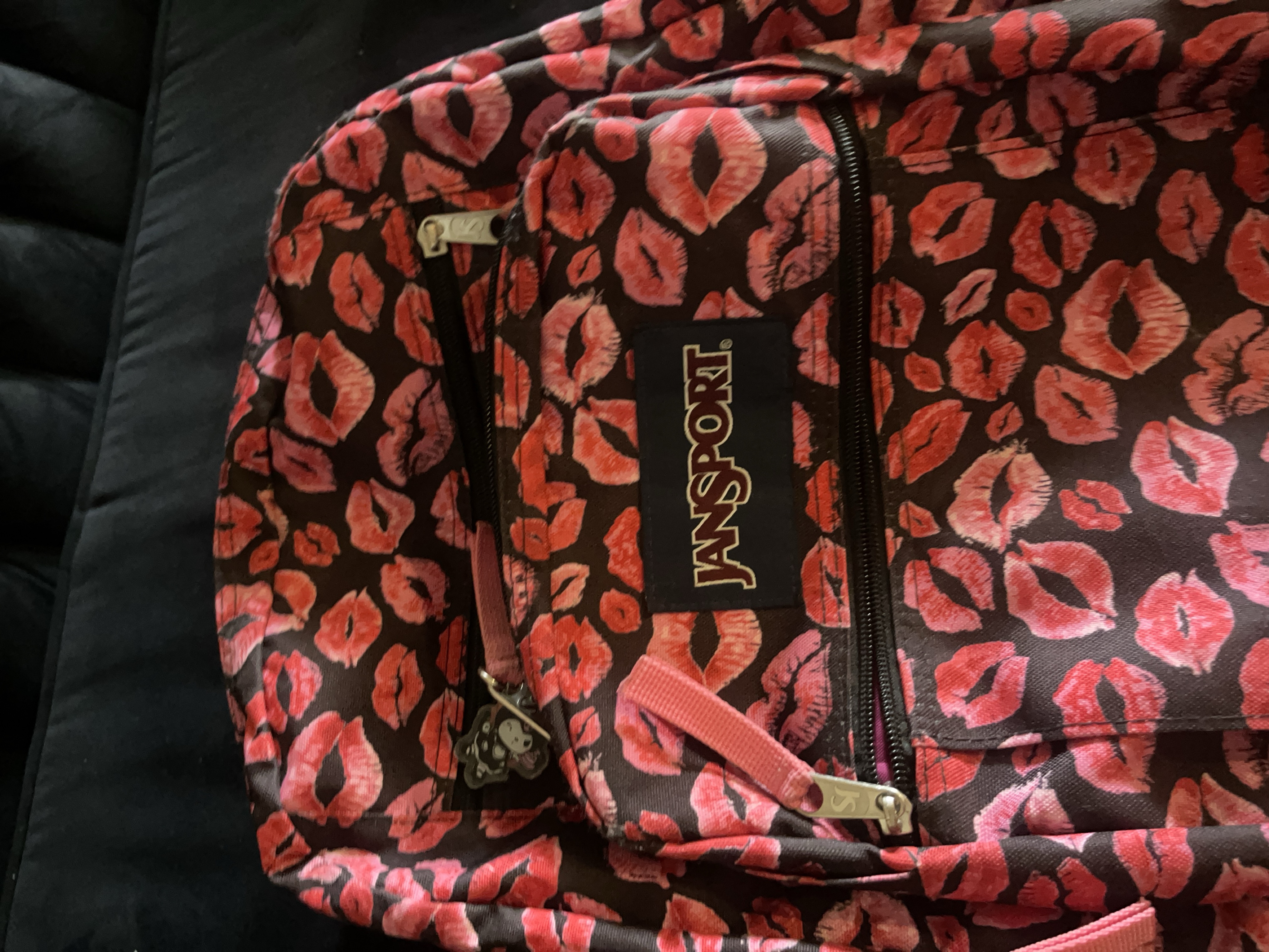 JanSport Backpack - Lips Pattern