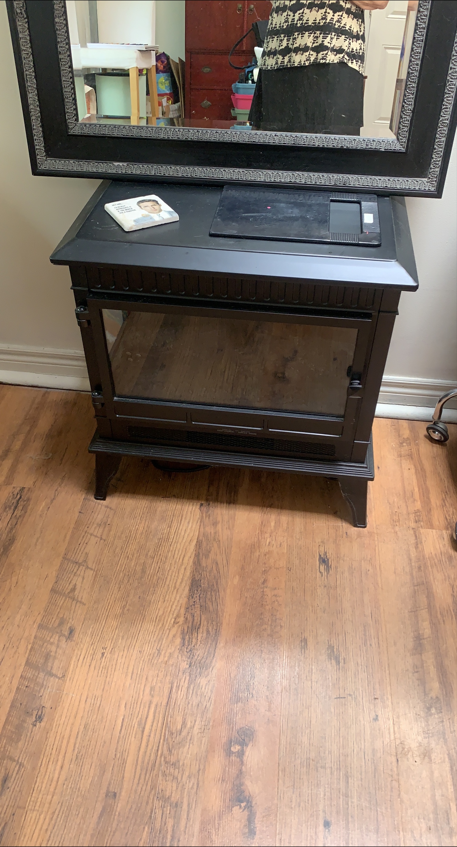 Black Electric Fireplace Heater thumbnail