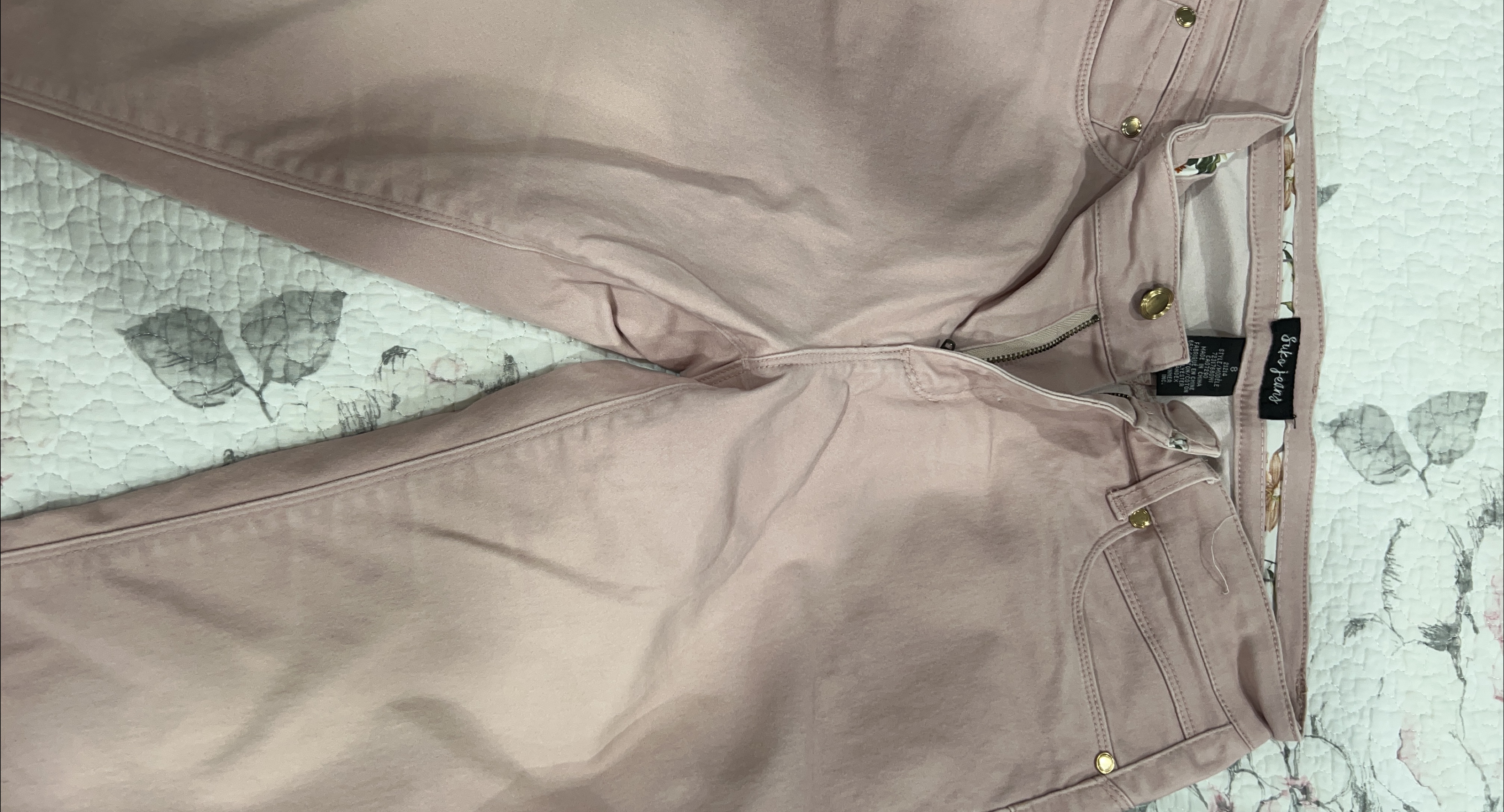 Suko Jeans, Size 8, Light Pink thumbnail