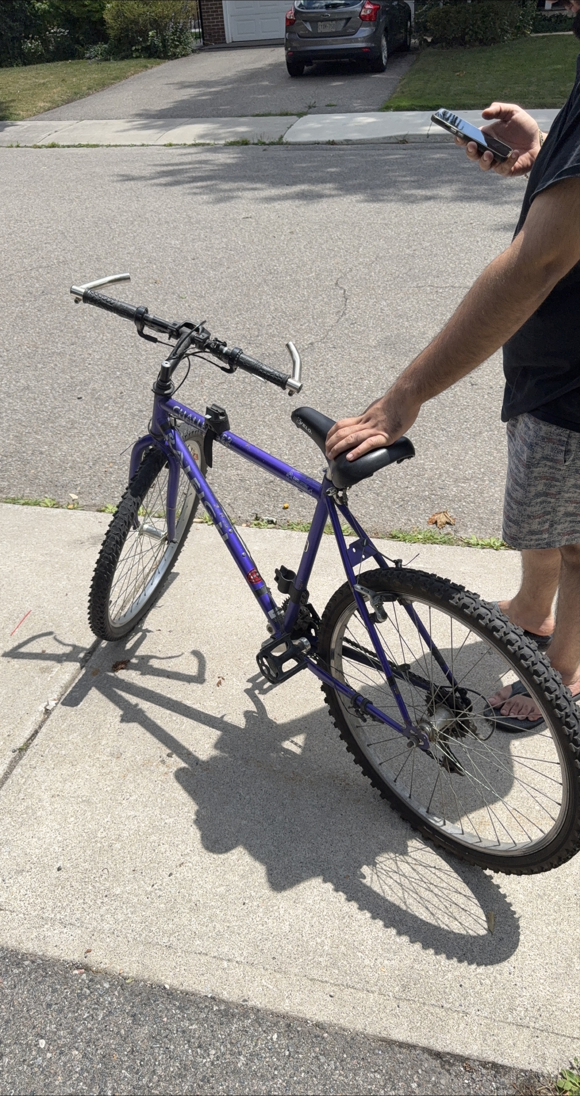 Purple Mountain Bike with Velo Seat thumbnail
