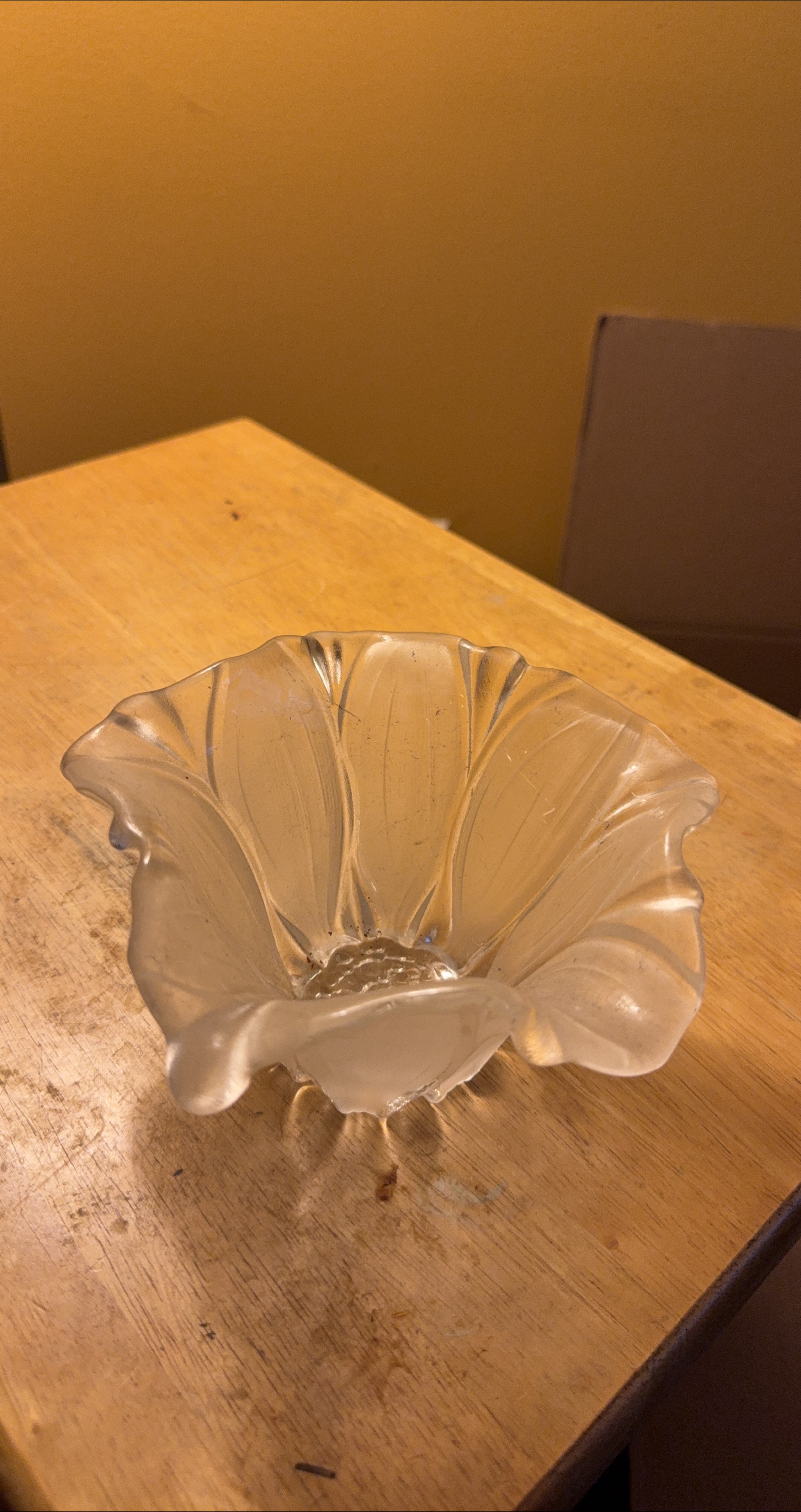 Decorative Clear Glass Bowl thumbnail