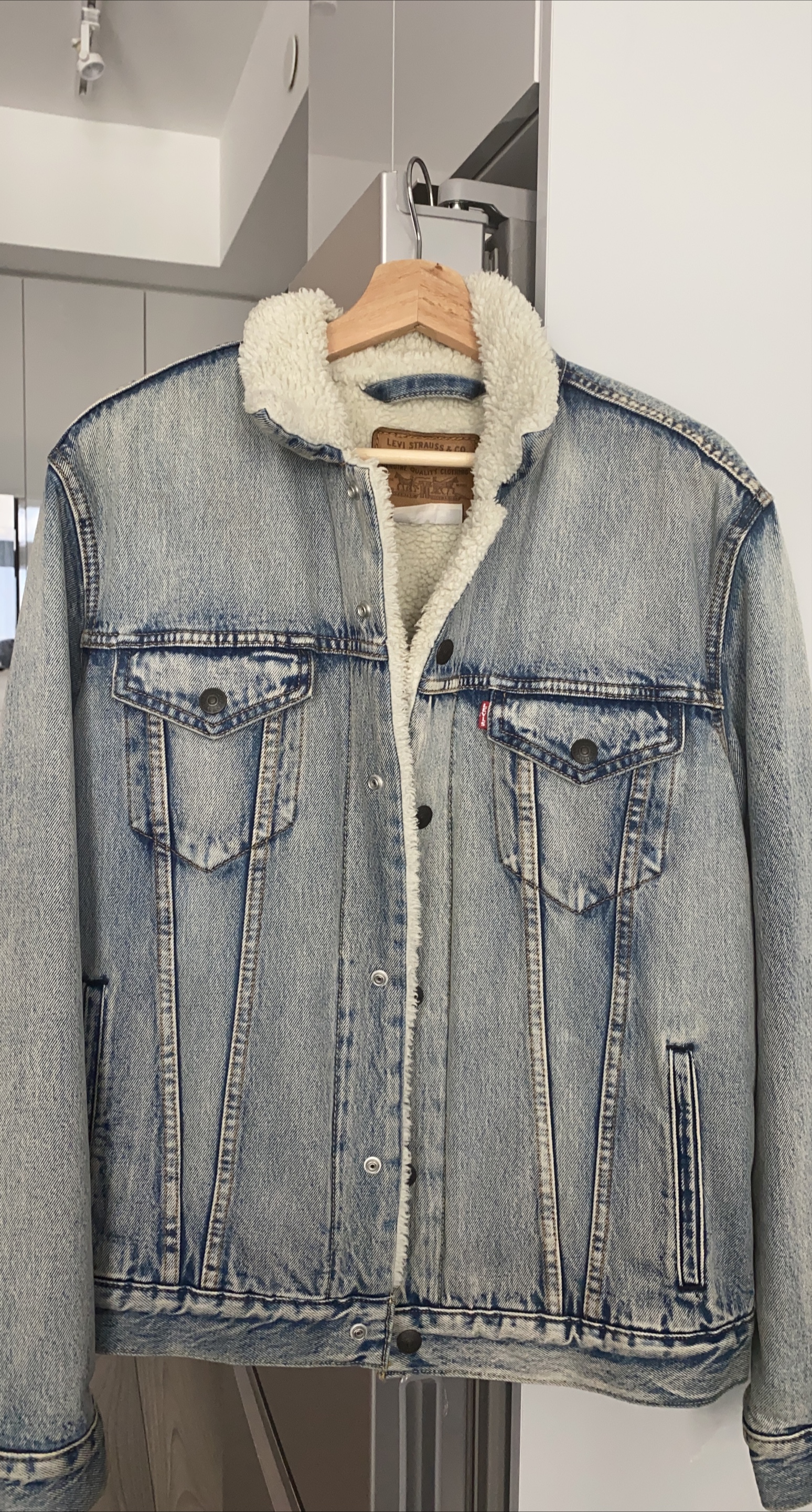 Levi's Denim Sherpa Trucker Jacket thumbnail
