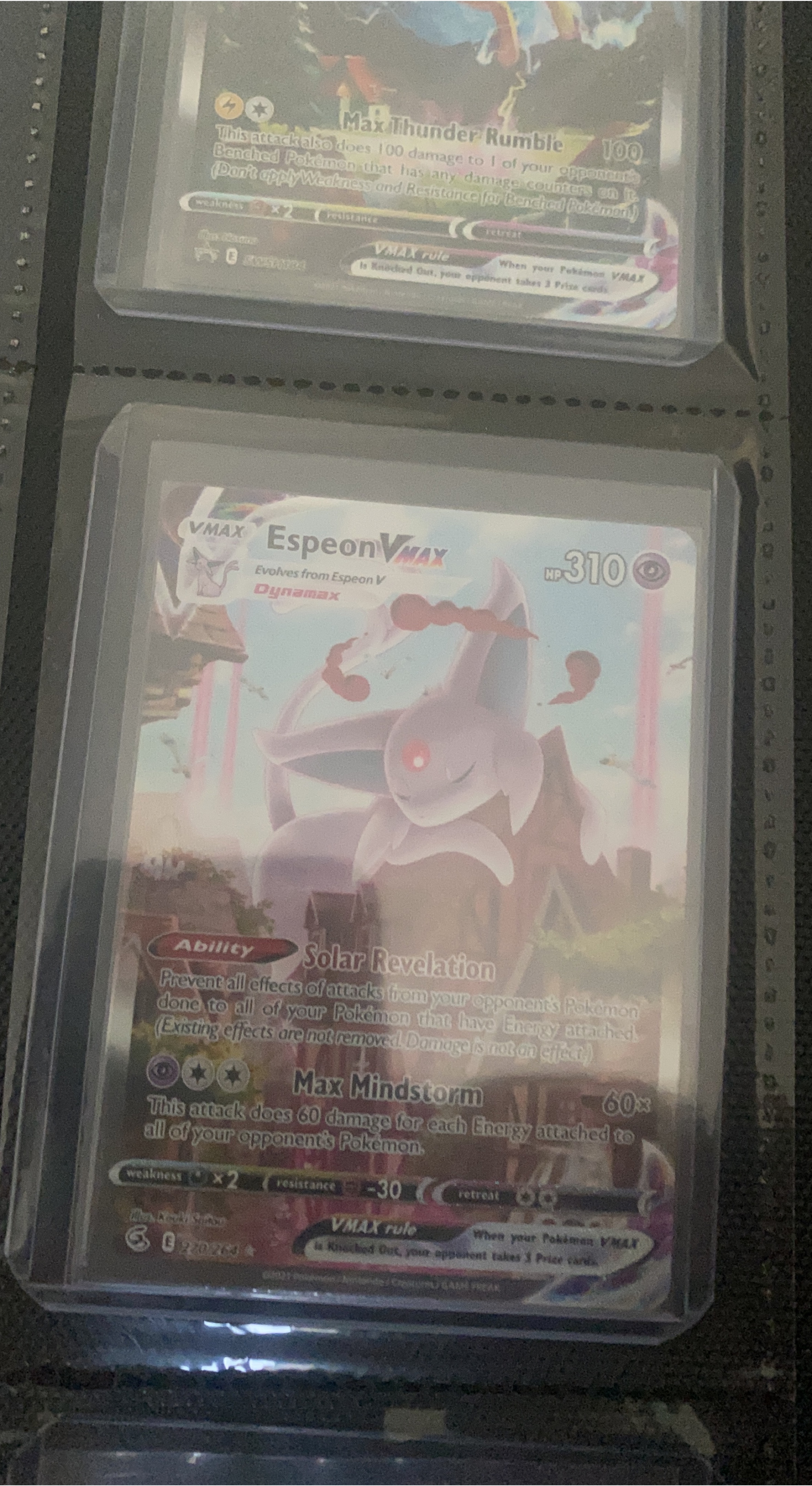 Espeon VMAX Pokemon Card thumbnail