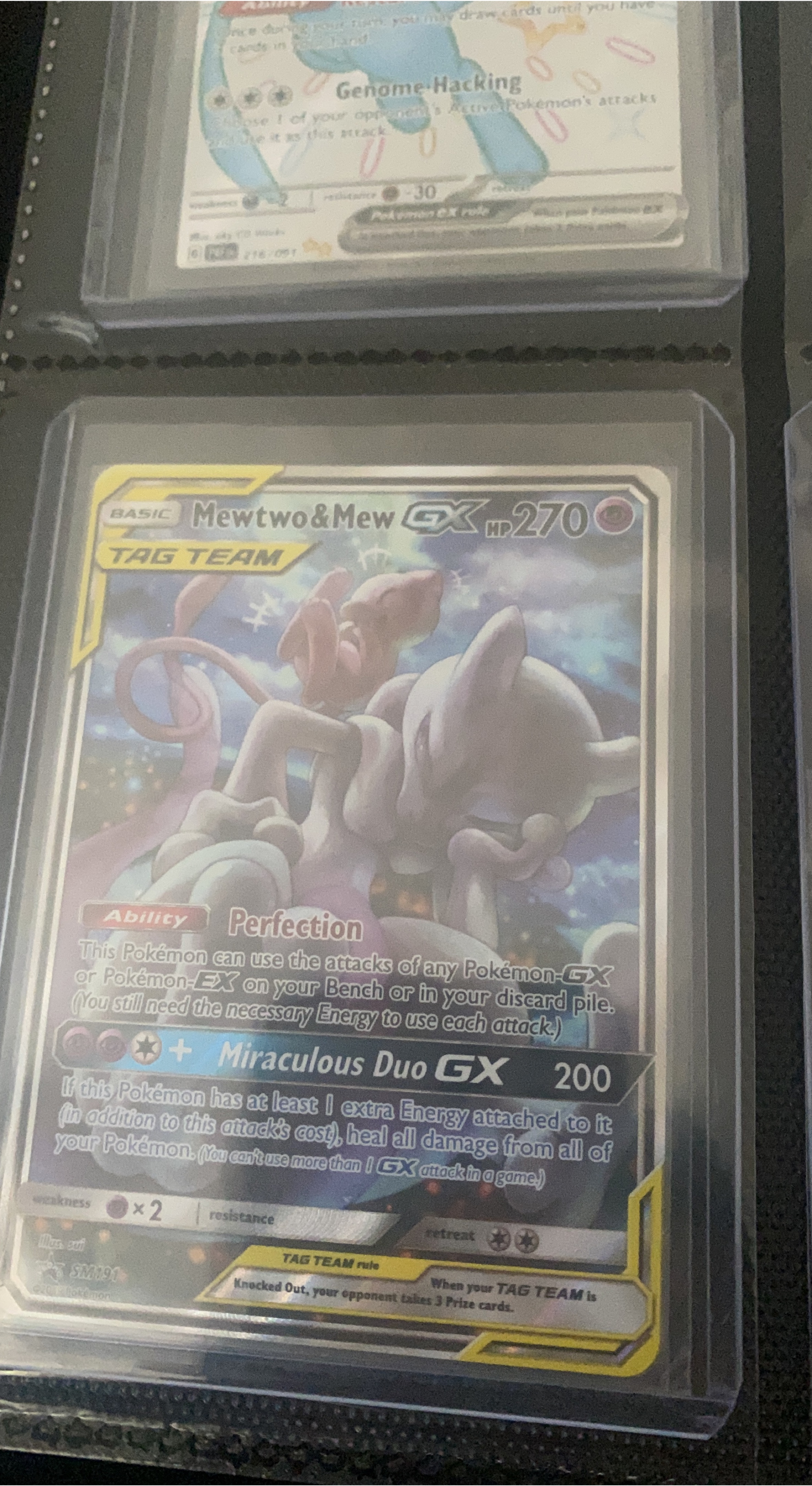 Mewtwo & Mew GX Tag Team Pokemon Card thumbnail
