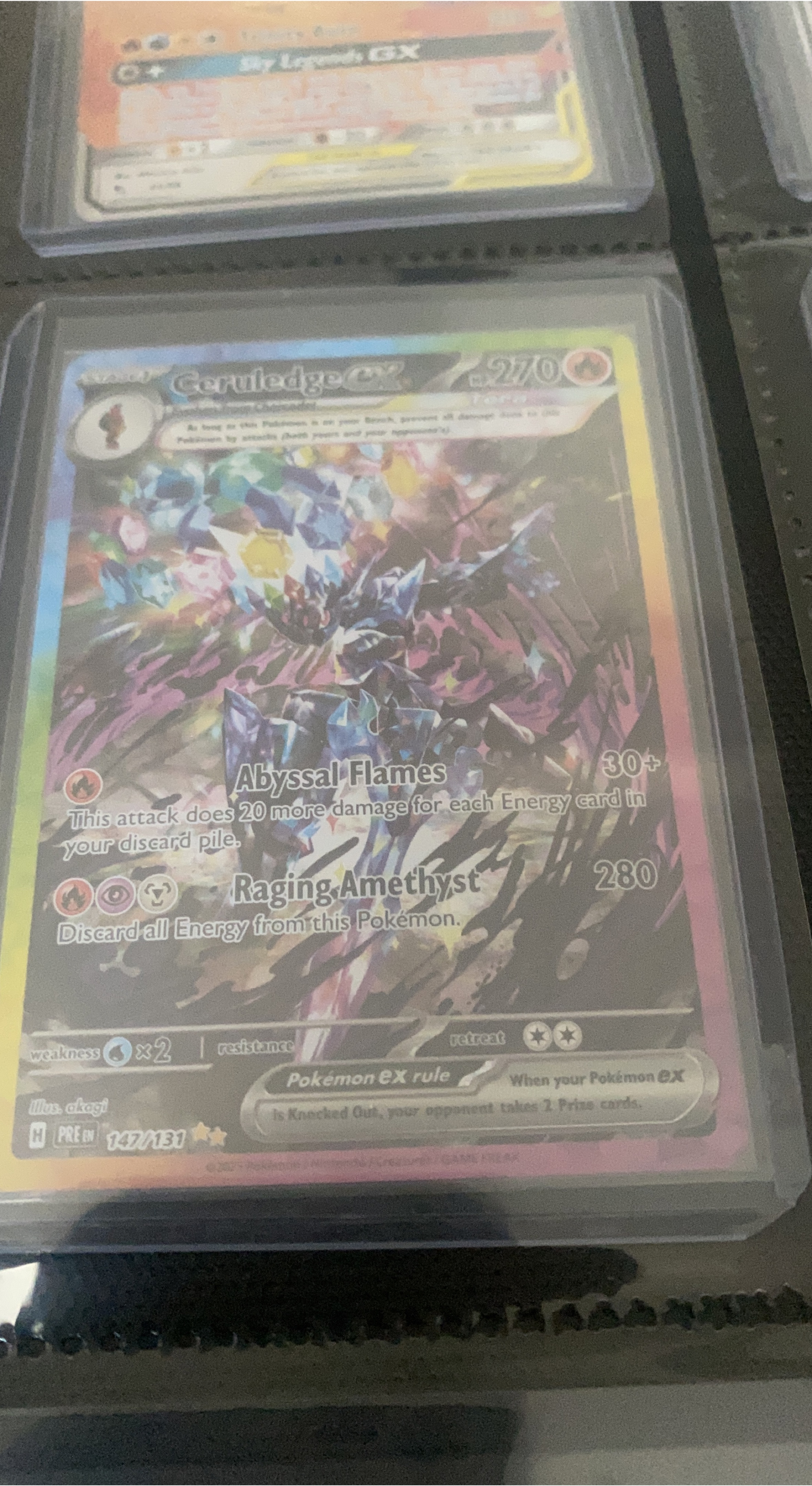 Ceruledge EX Pokemon Card 147/131 thumbnail
