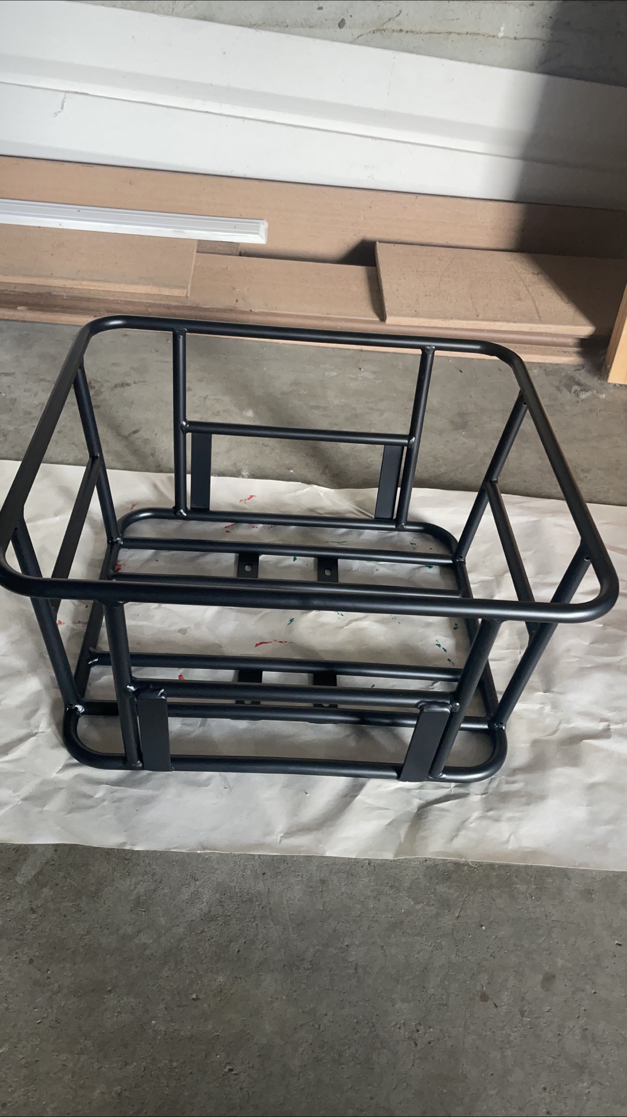 Black Bike Cargo Rack thumbnail