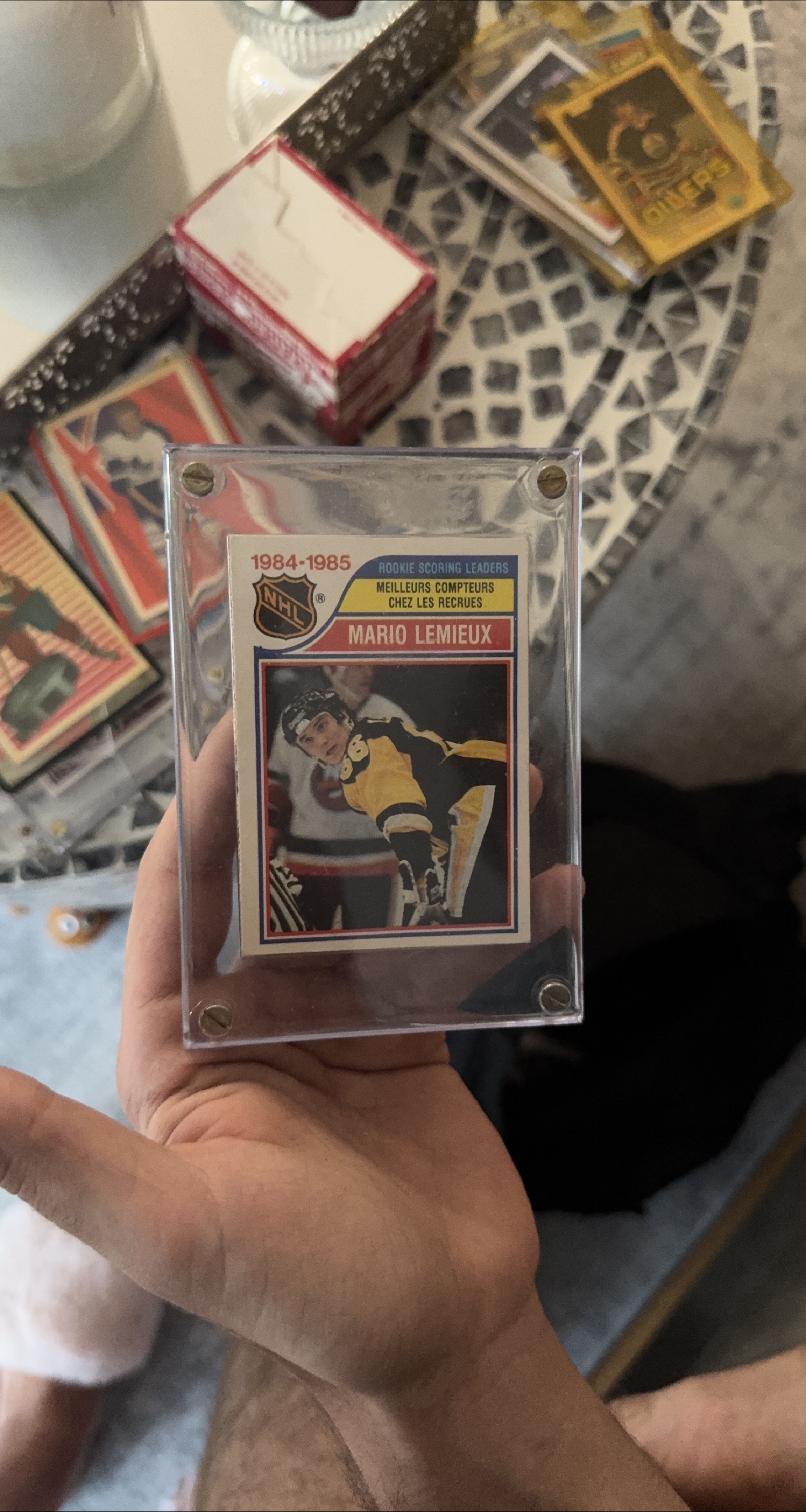 1984-1985 NHL Mario Lemieux Rookie Card thumbnail