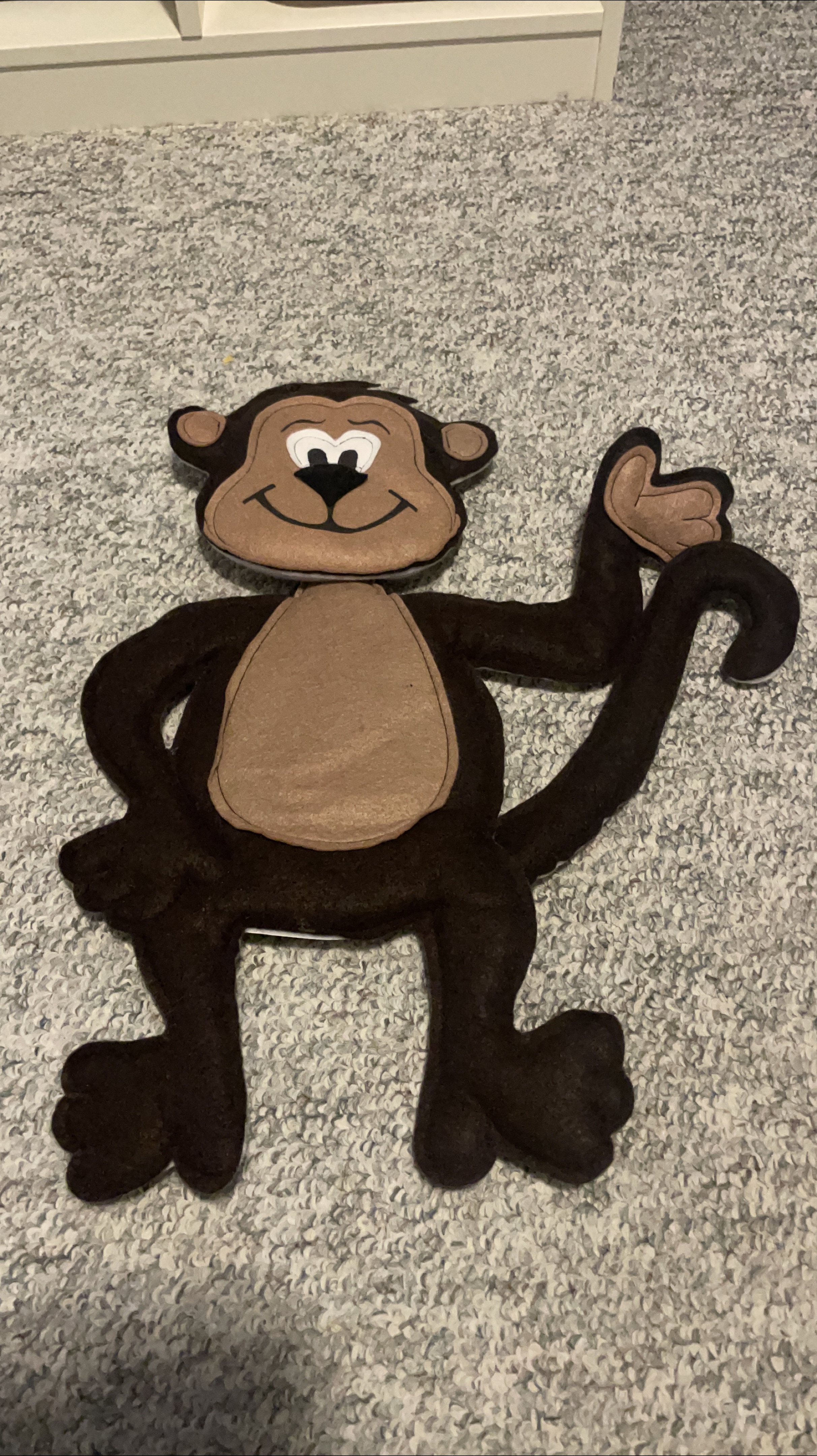 Monkey Felt Wall Hanging thumbnail
