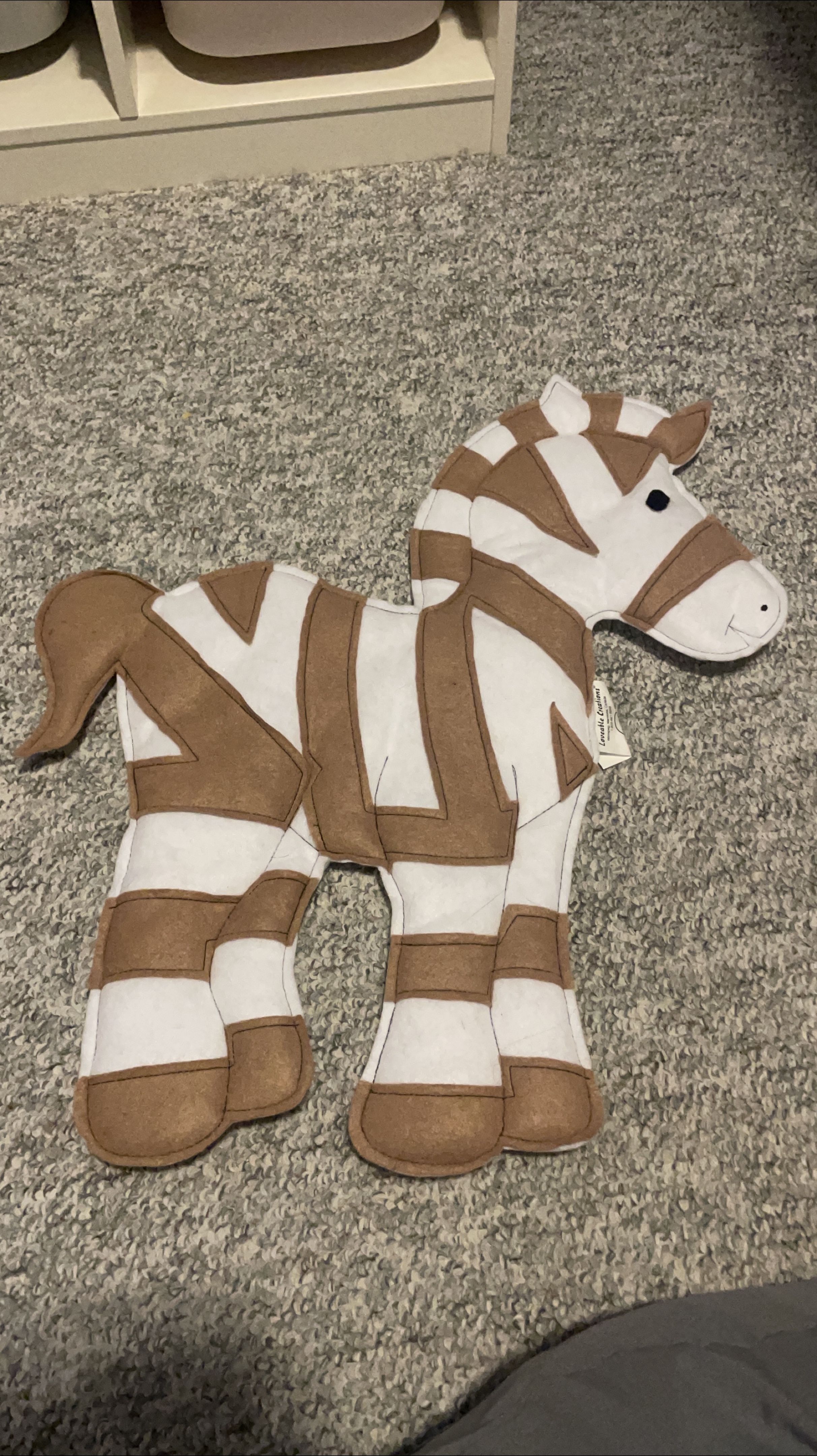 Loveable Creations Zebra Plush thumbnail