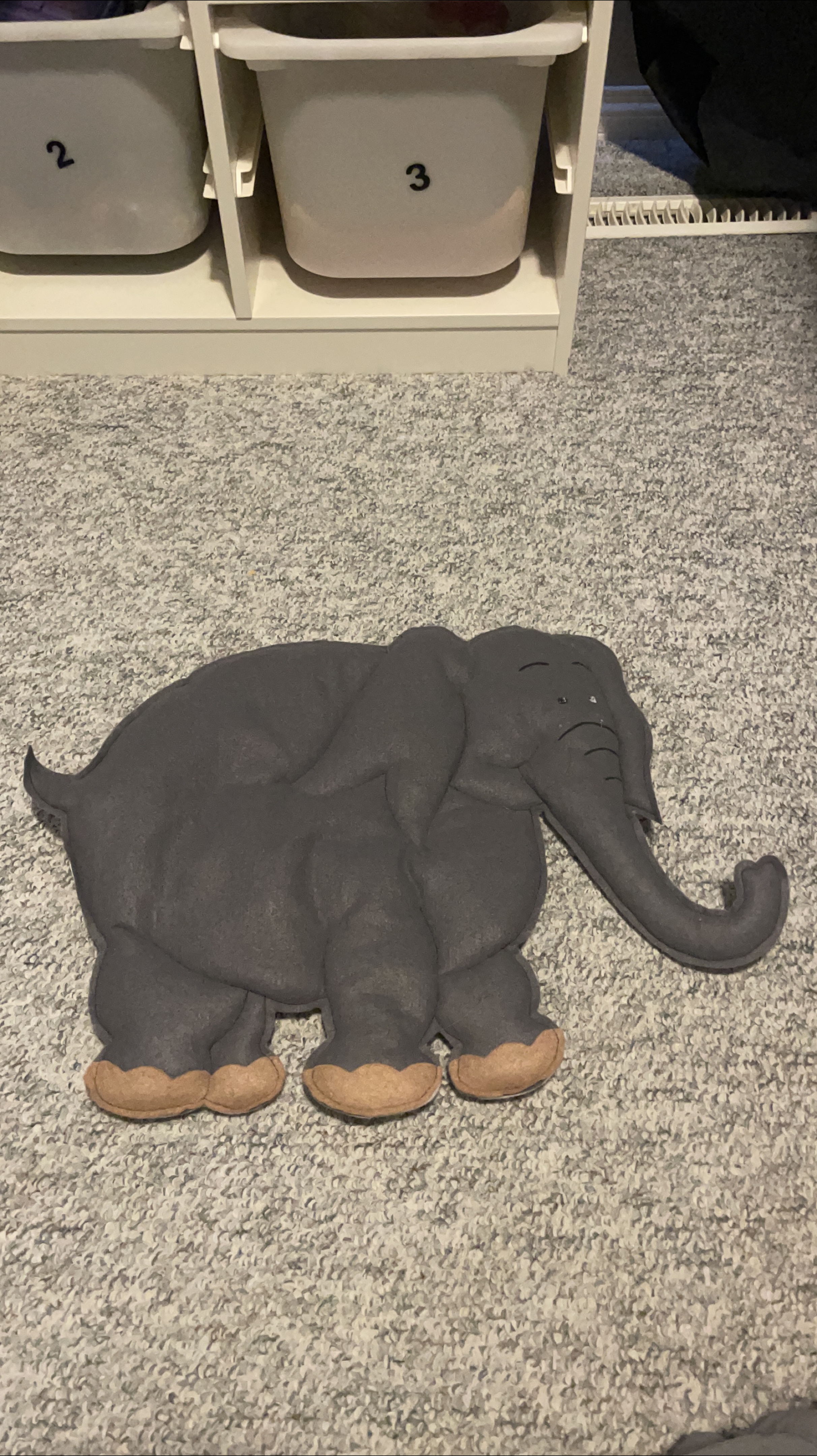 Grey Elephant Wall Decor thumbnail