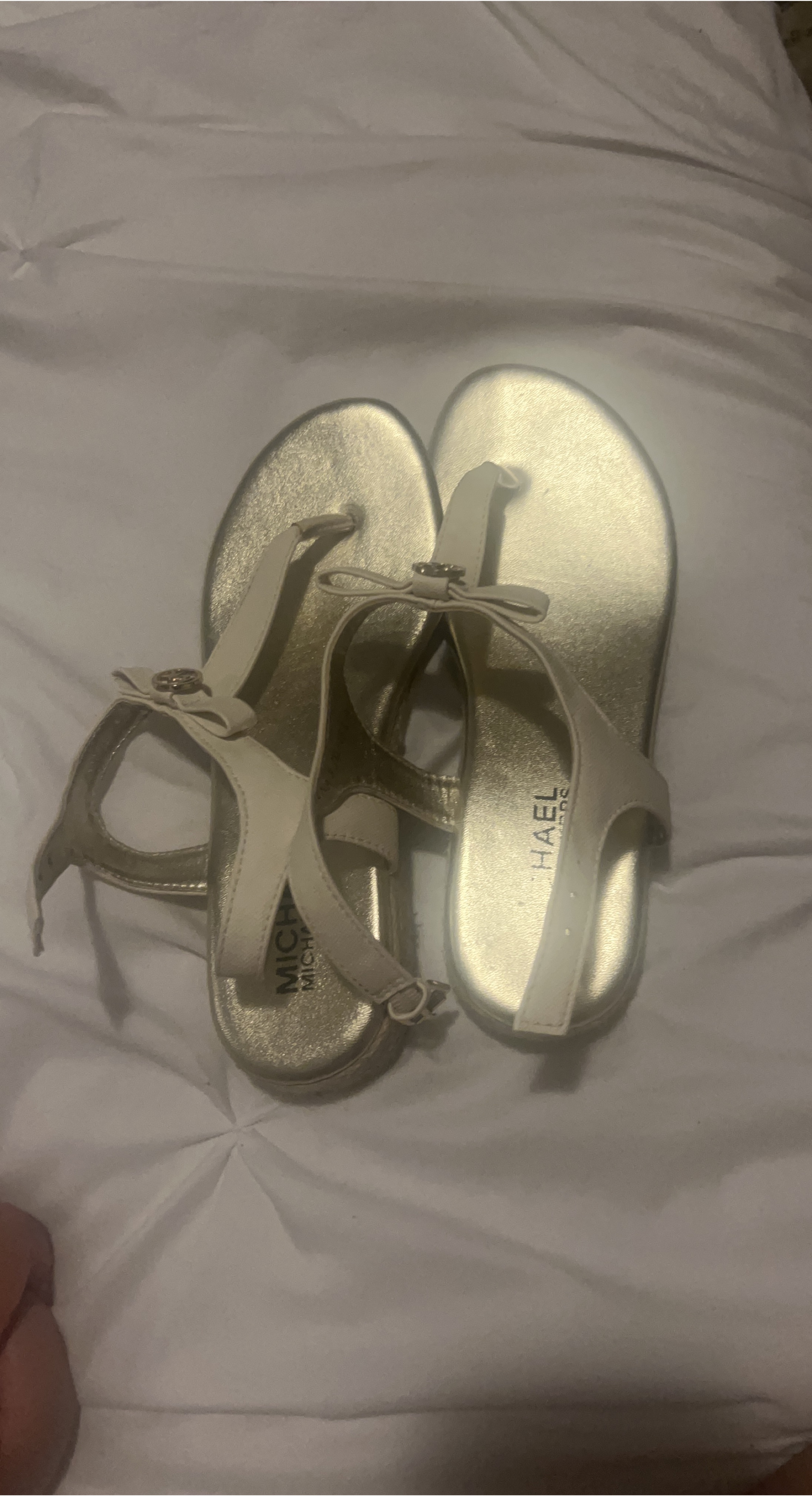 Michael Kors Gold Sandals - Size 34 thumbnail