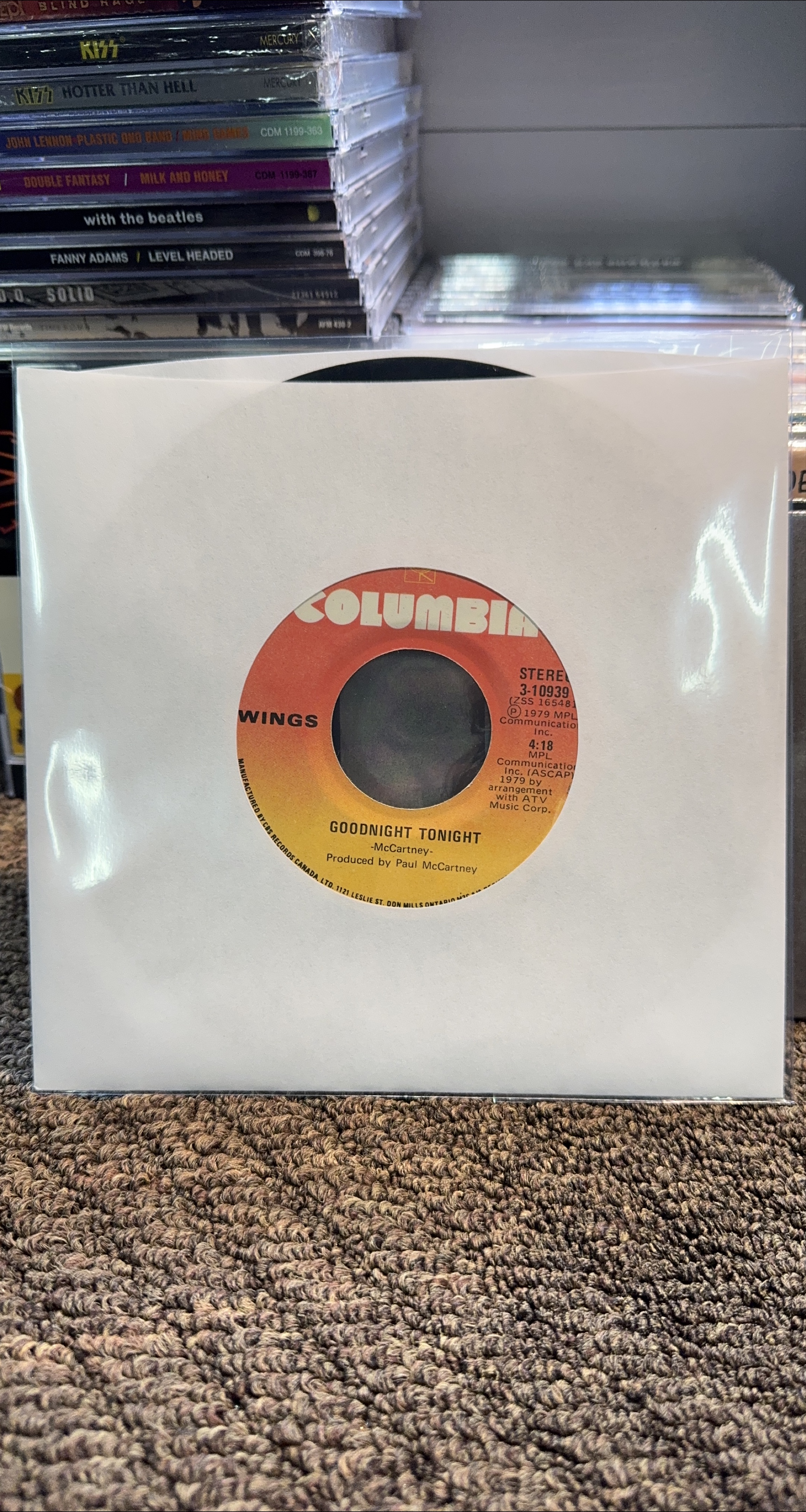 Wings - Goodnight Tonight Vinyl Record thumbnail