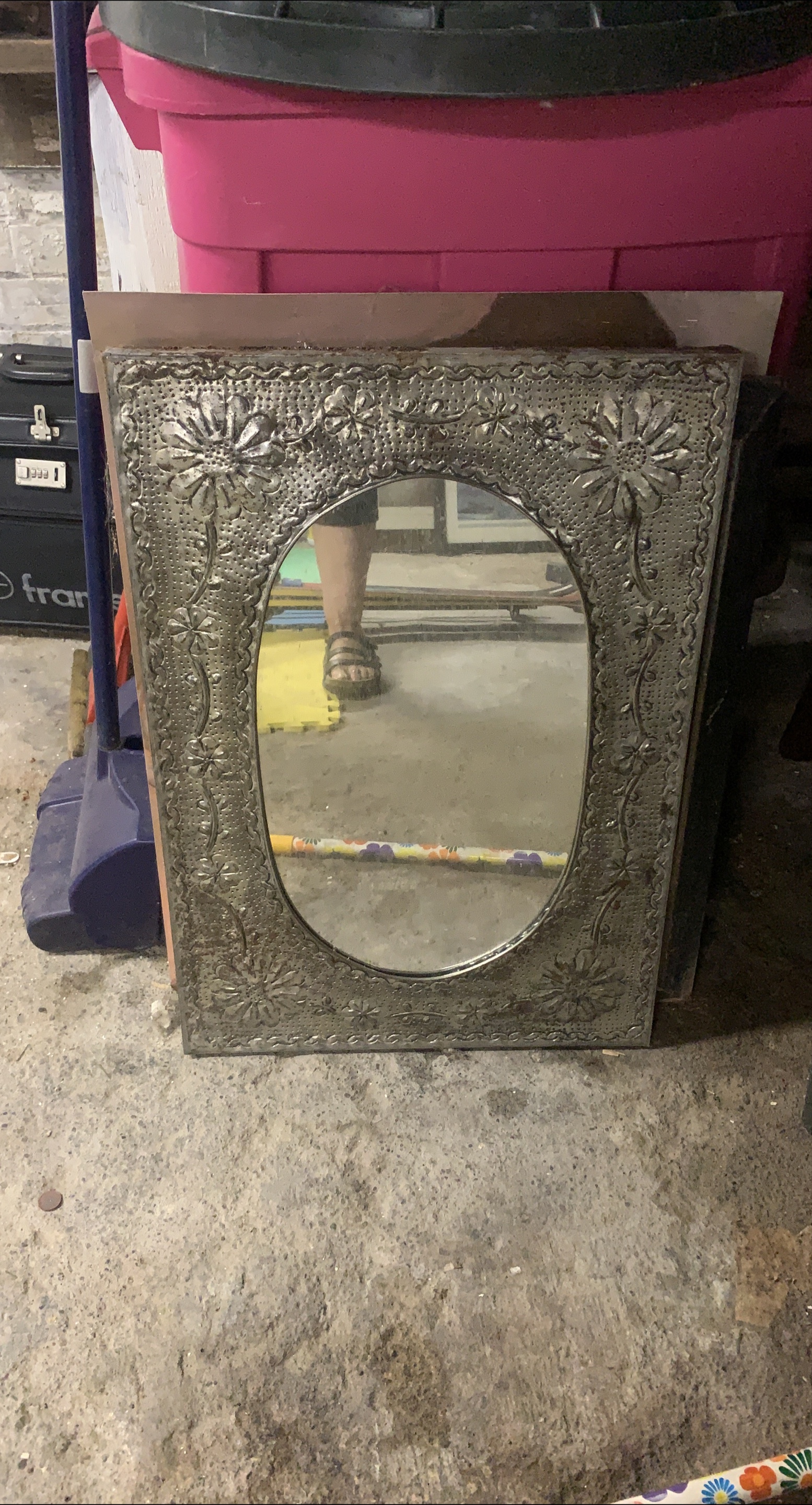 Decorative Metal Framed Mirror thumbnail