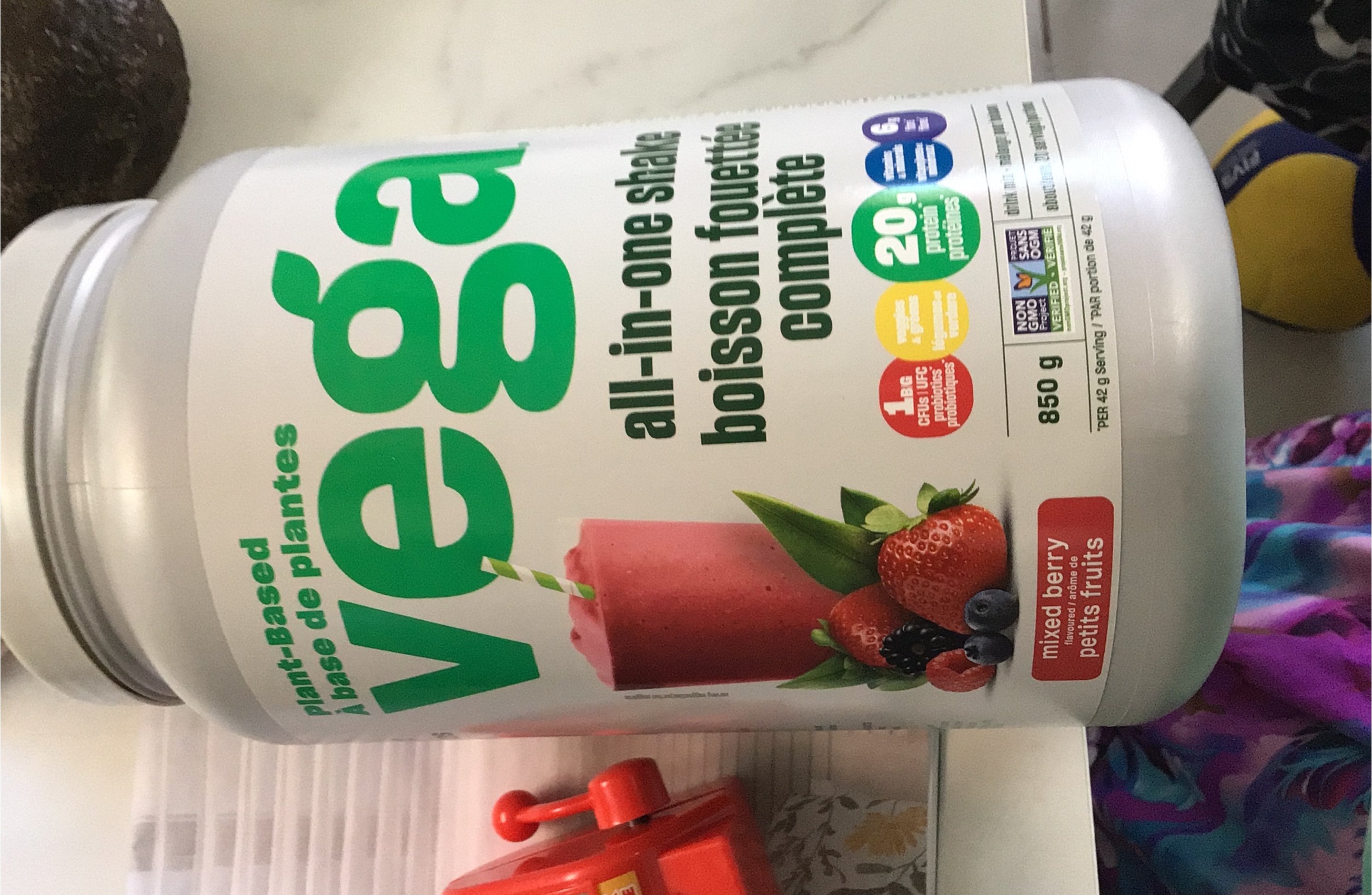 Vega All-in-One Shake - Mixed Berry, 850g