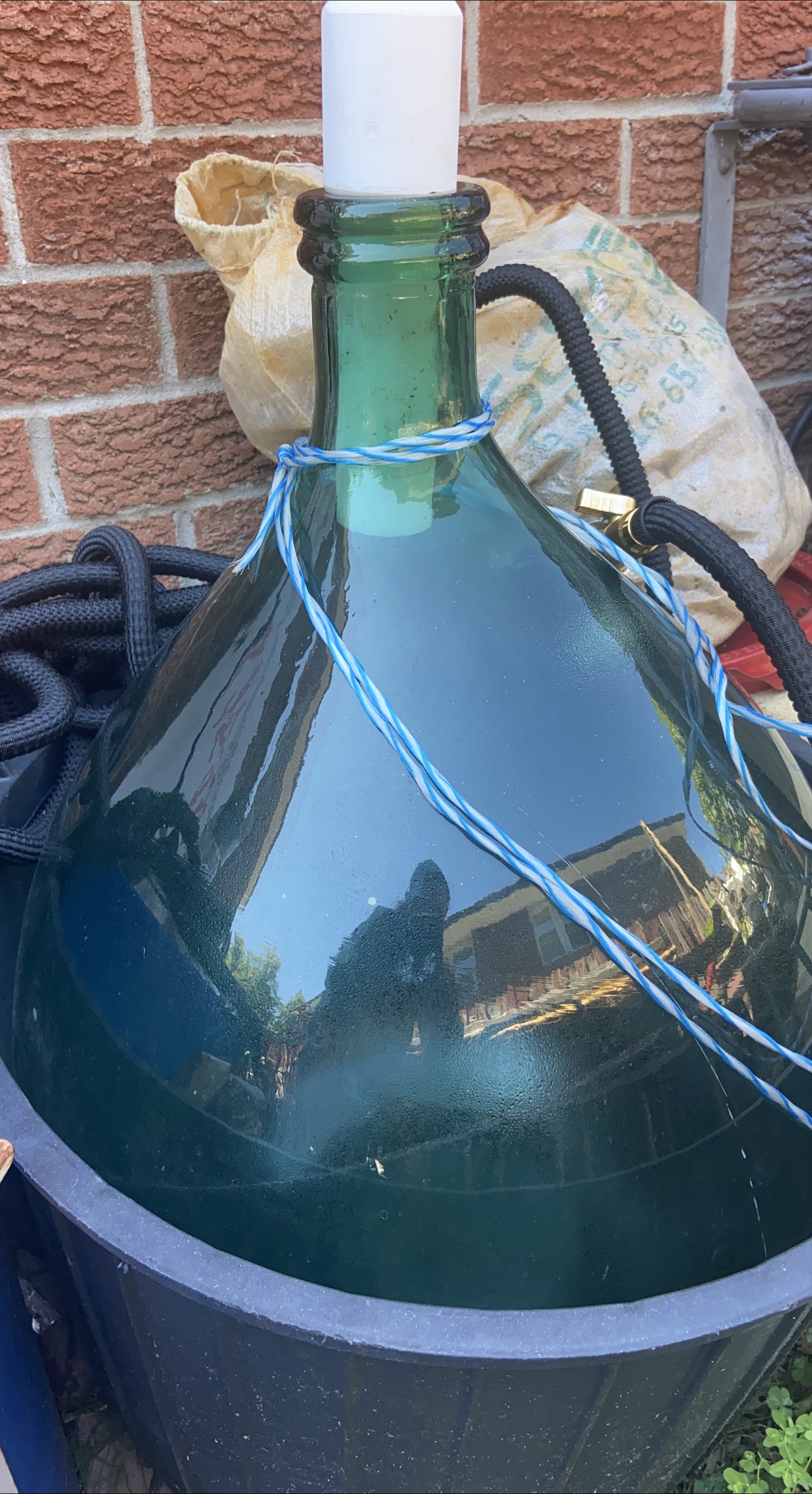 Large Glass Demijohn Bottle thumbnail