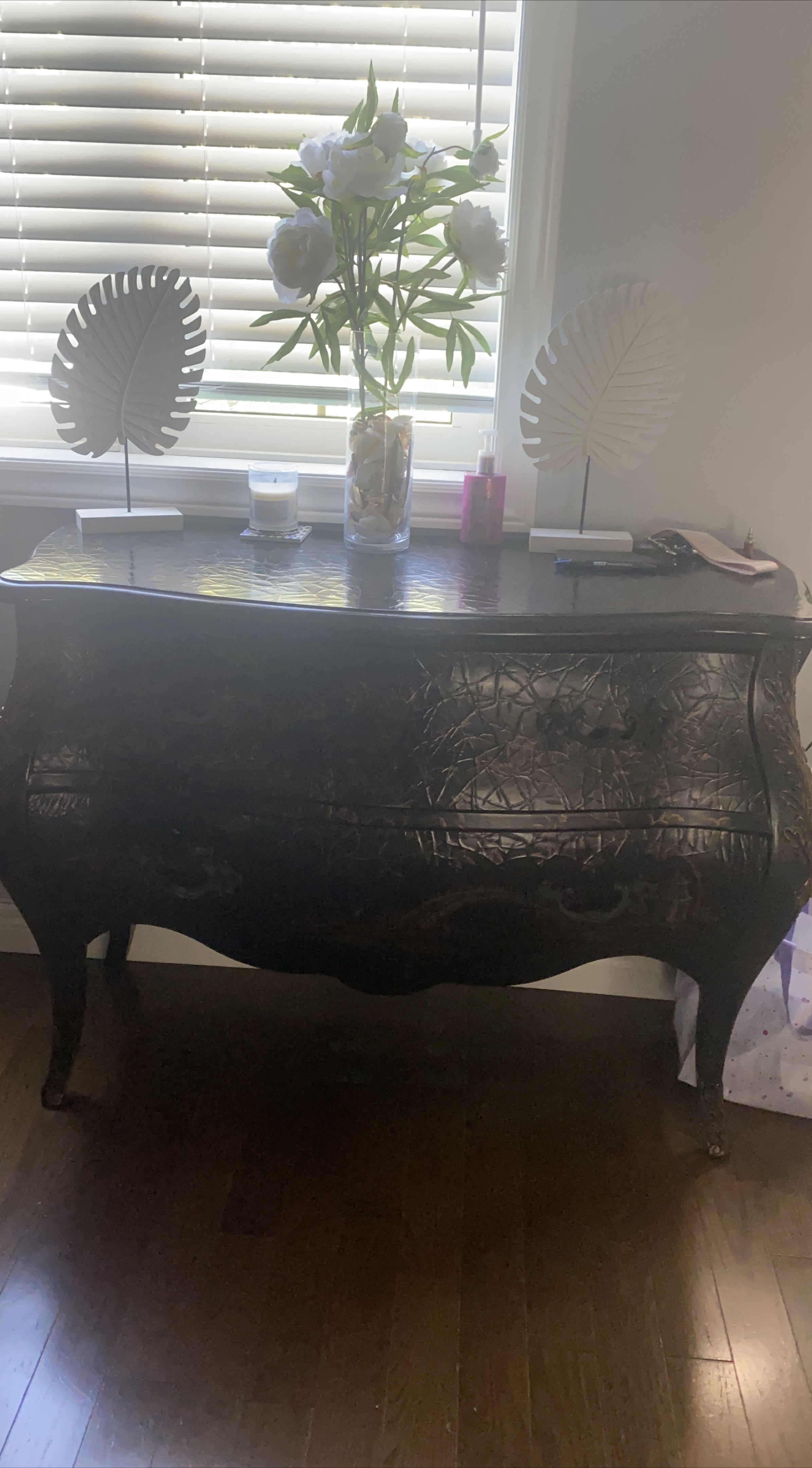 Dark Brown Ornate Dresser thumbnail