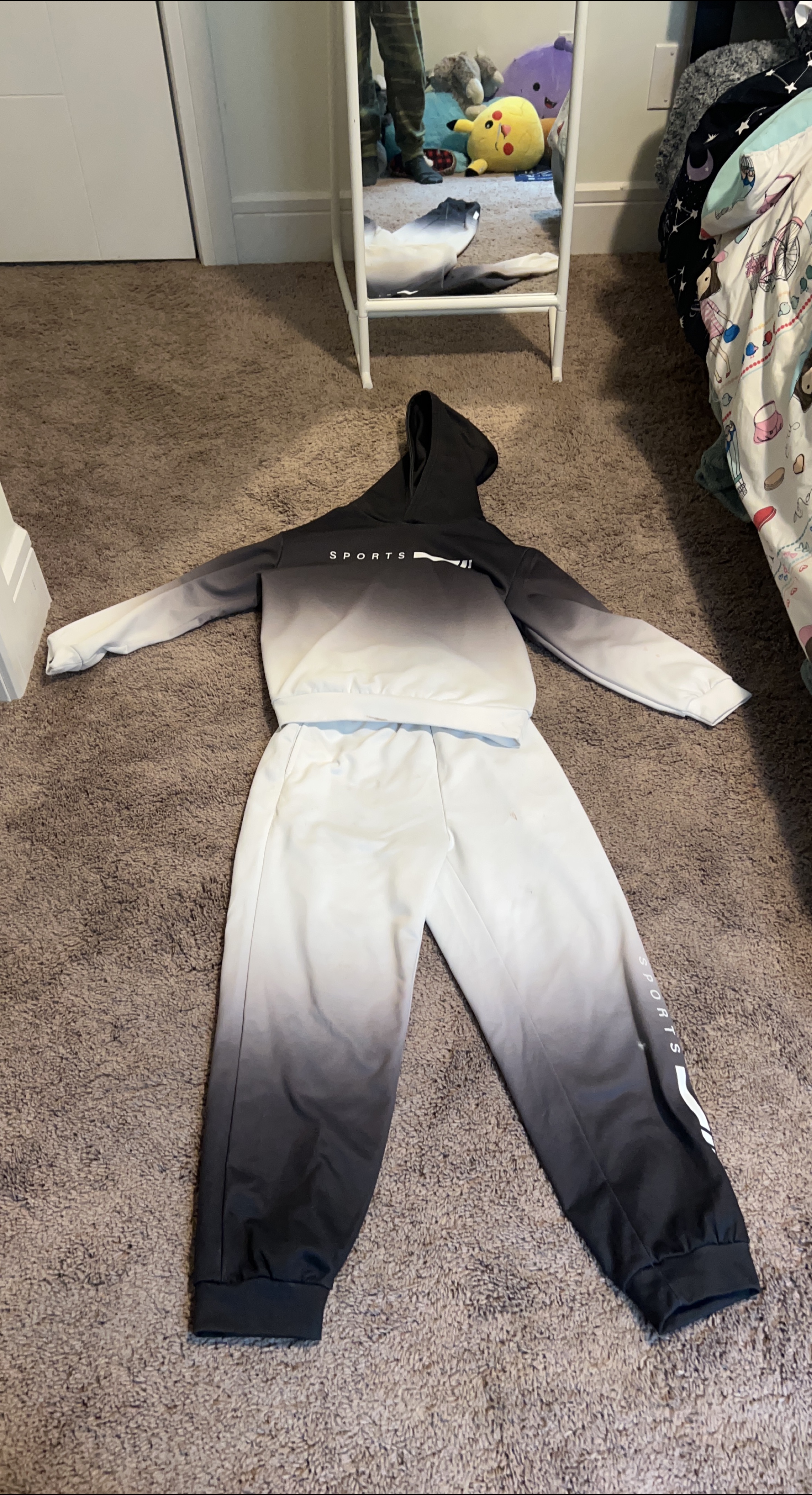 Sports Ombre Hoodie & Pants Set thumbnail
