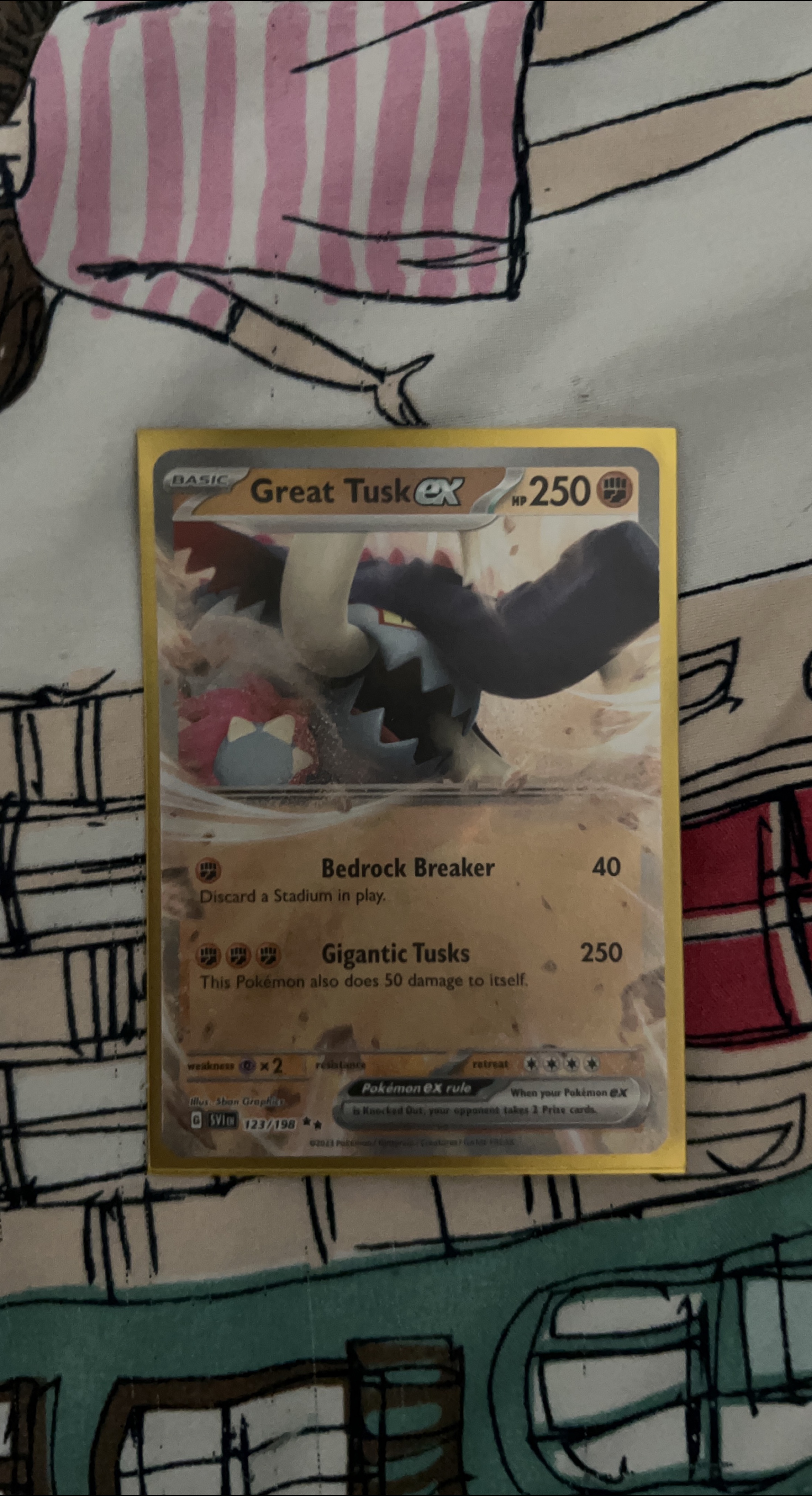Great Tusk ex Pokemon Card thumbnail