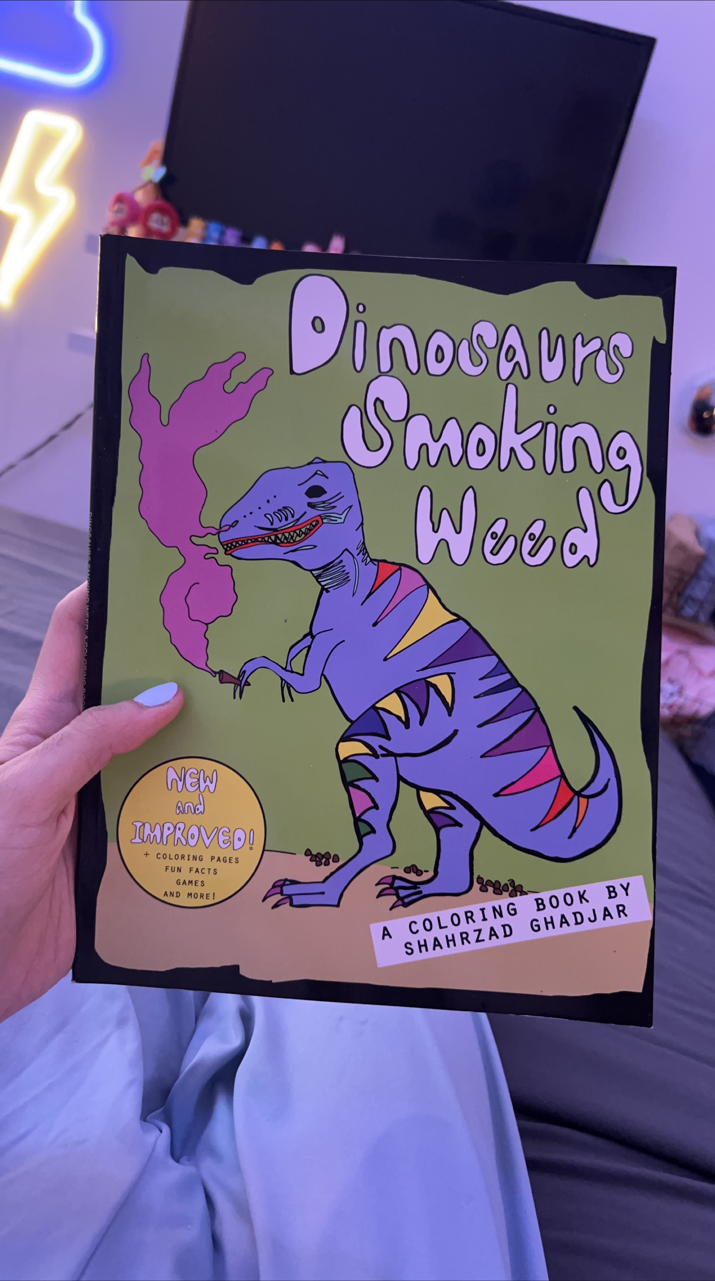 "Dinosaurs Smoking Weed" Coloring Book thumbnail
