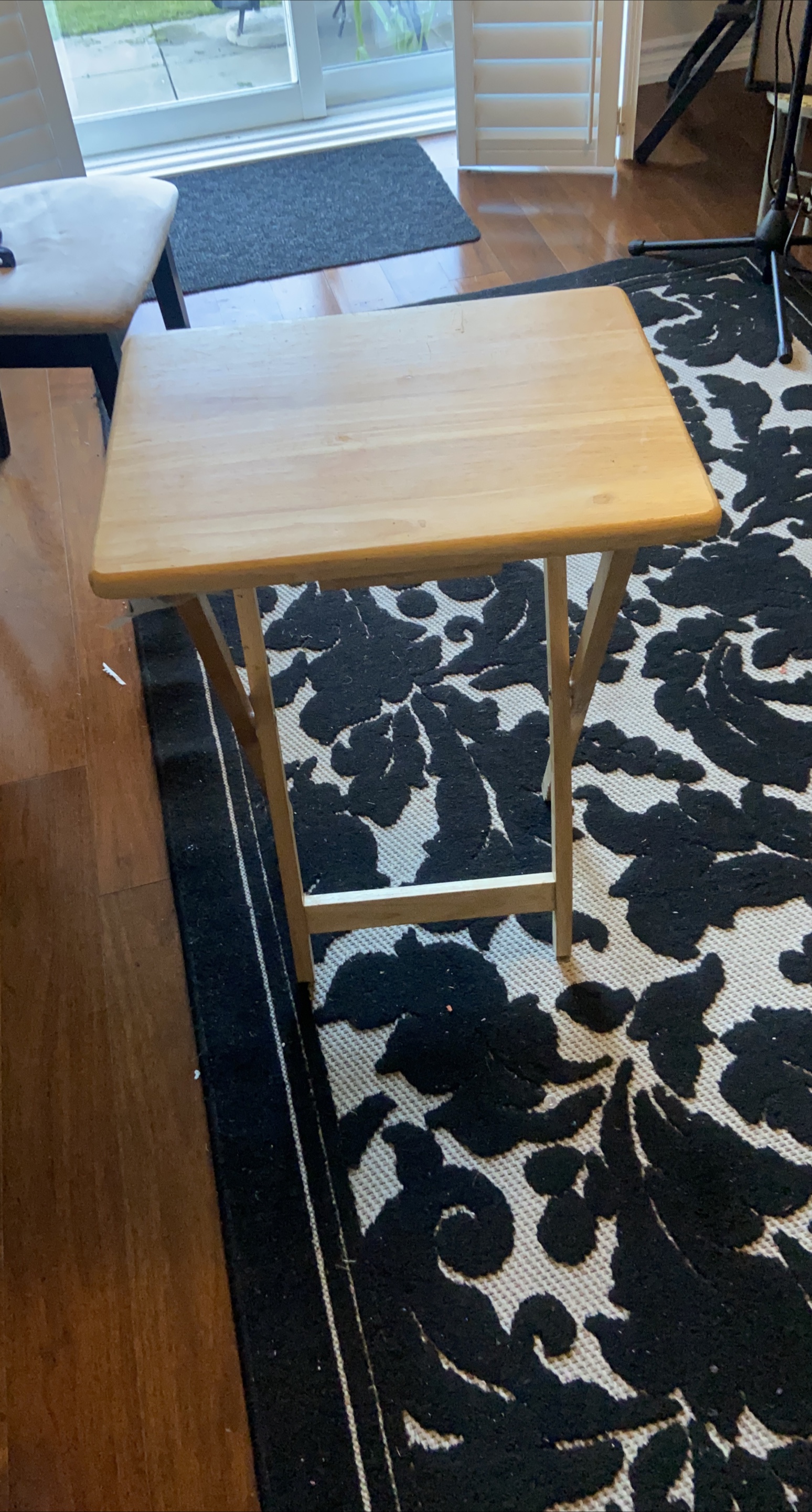 Wooden Folding Table - Light Wood thumbnail