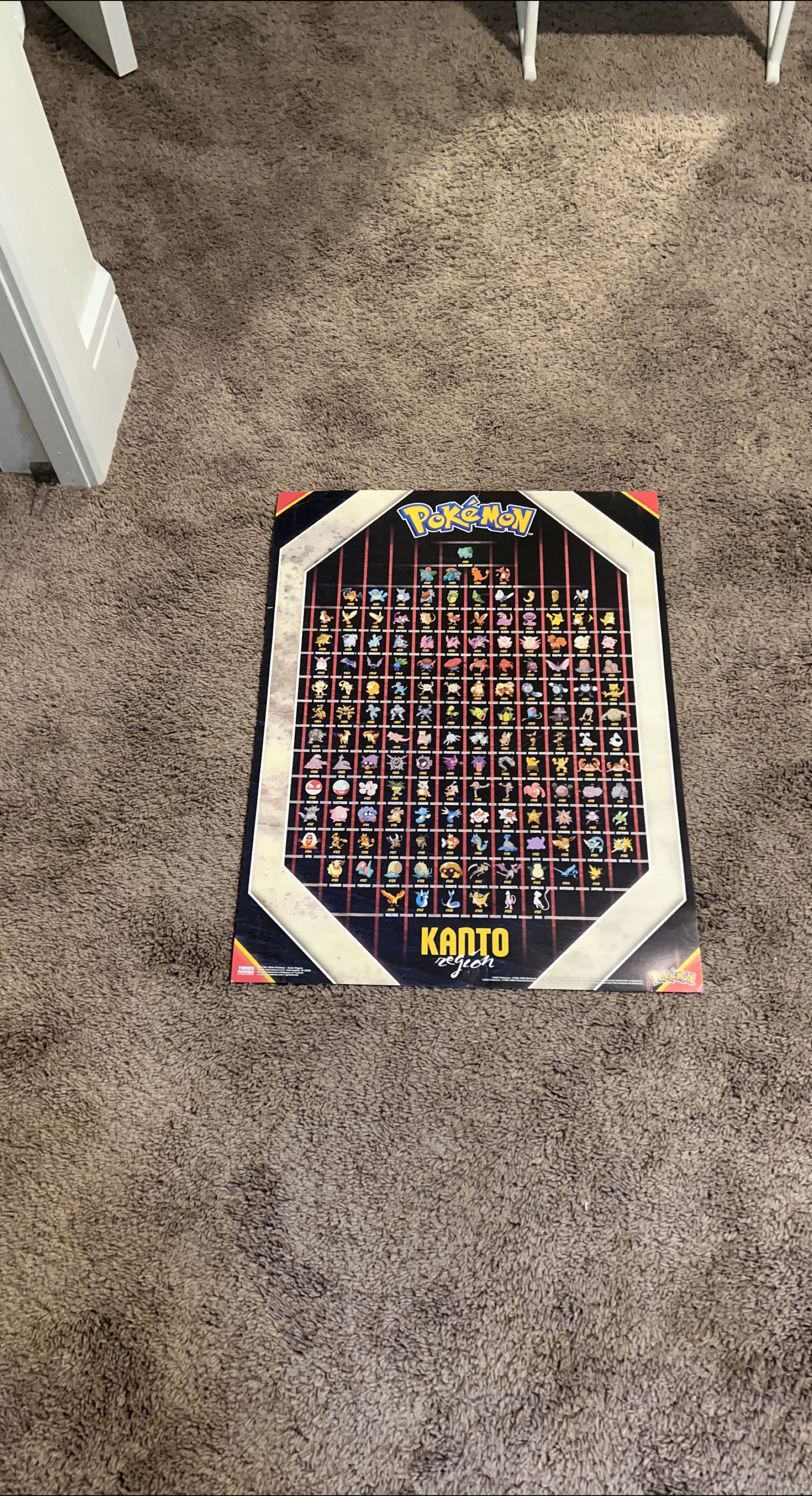 Pokémon Kanto Region Poster thumbnail