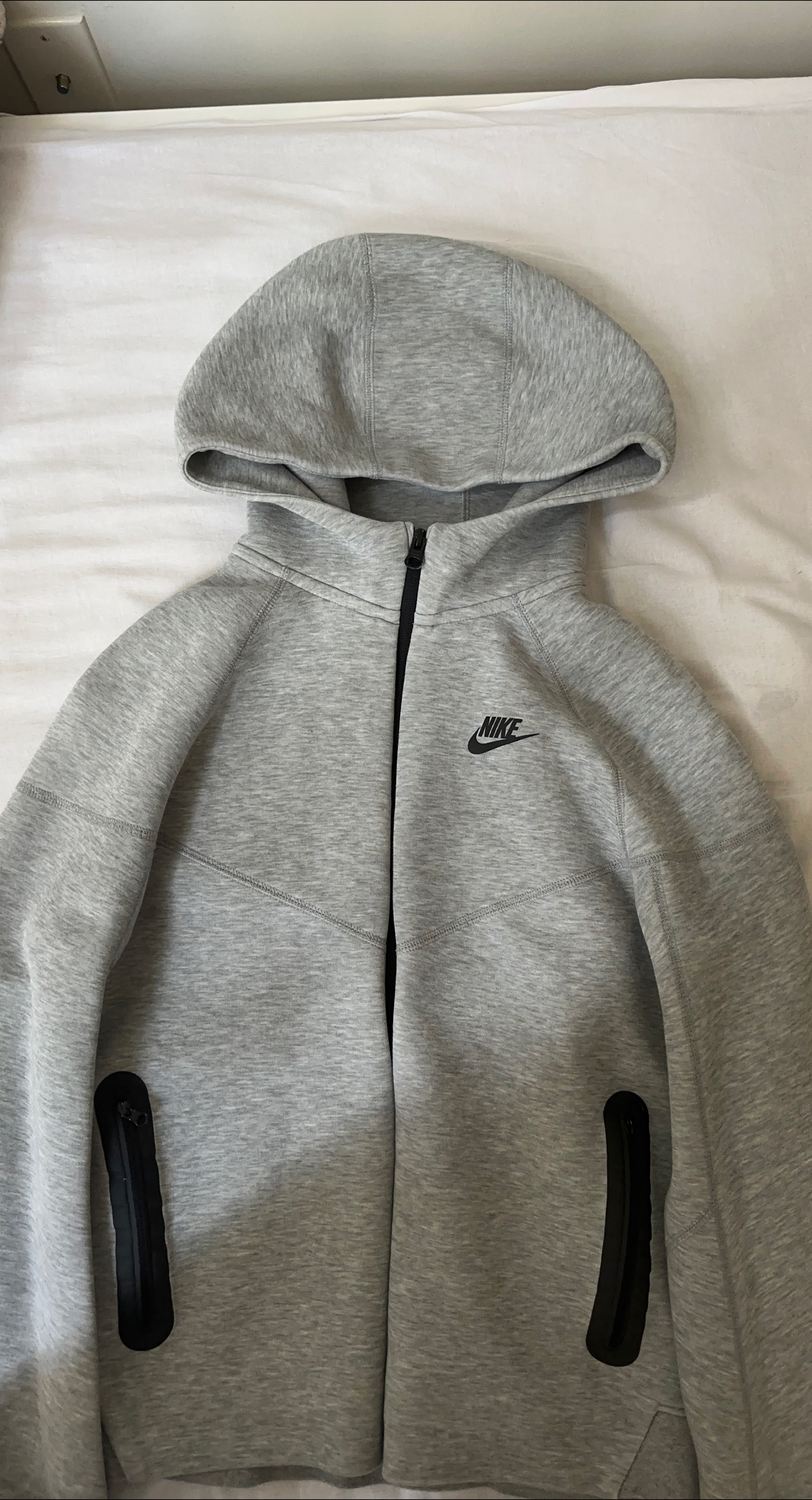 Nike Tech Fleece Full Zip Hoodie - Grey thumbnail