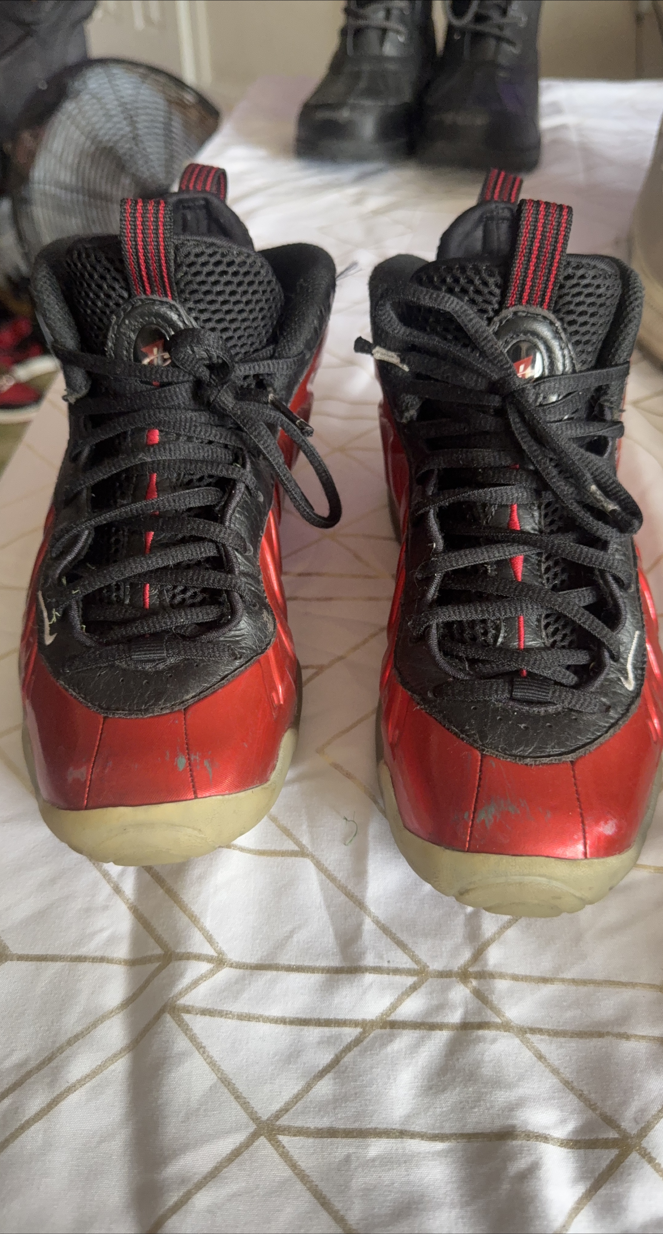 Nike Air Foamposite One Red/Black Shoes thumbnail