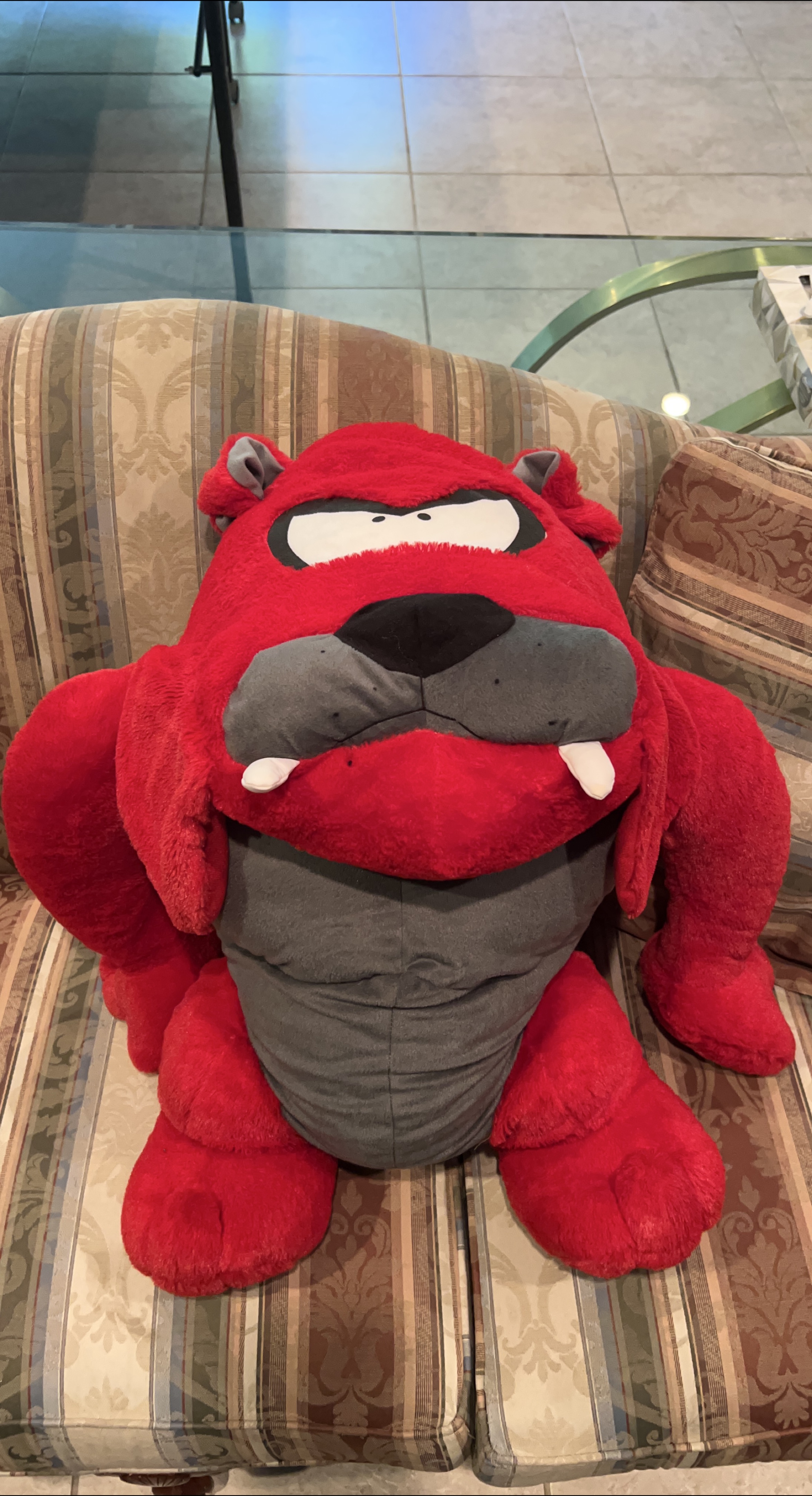 Red Bulldog Plush Toy thumbnail