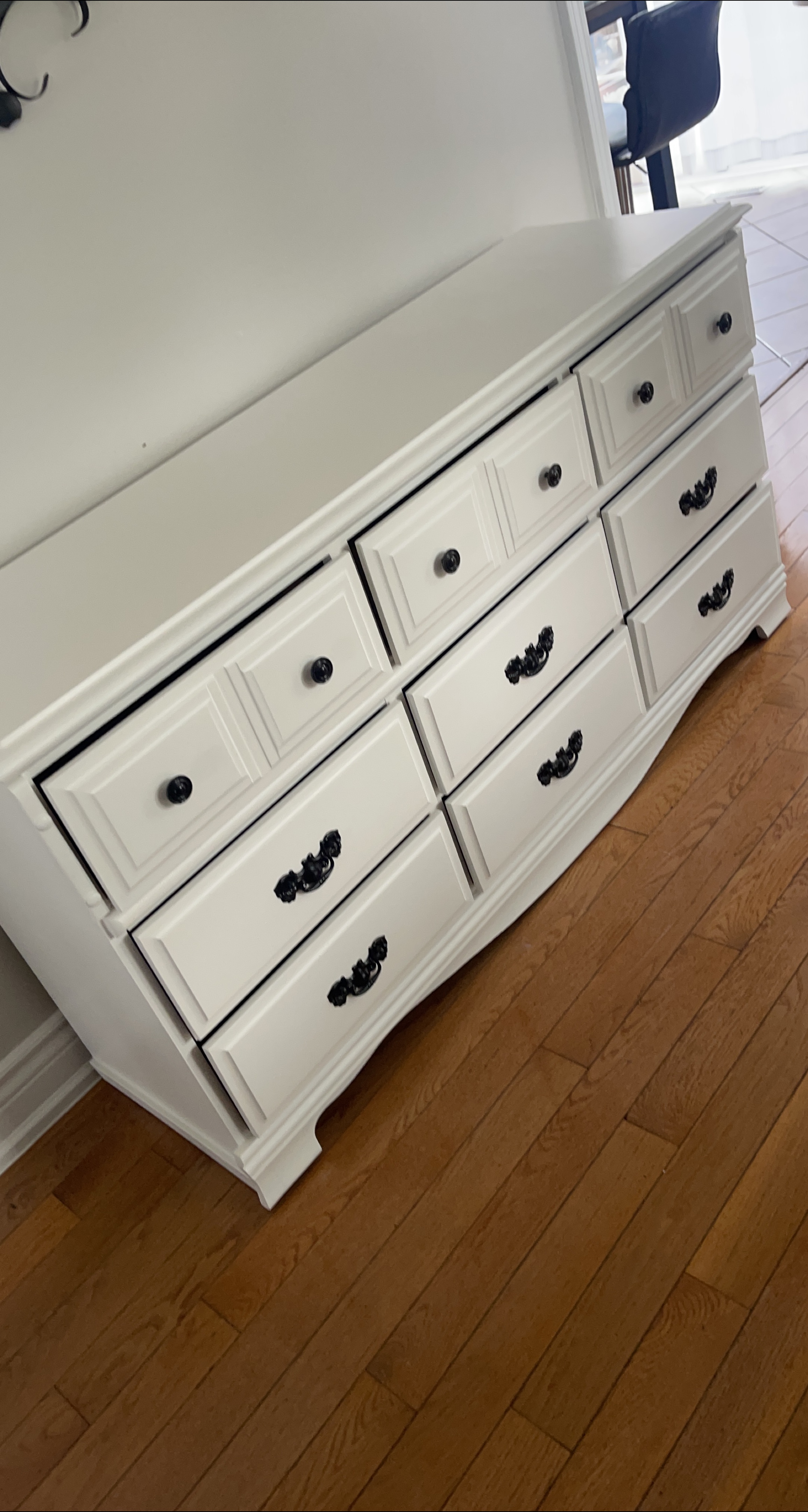 White Dresser with 9 Drawers thumbnail