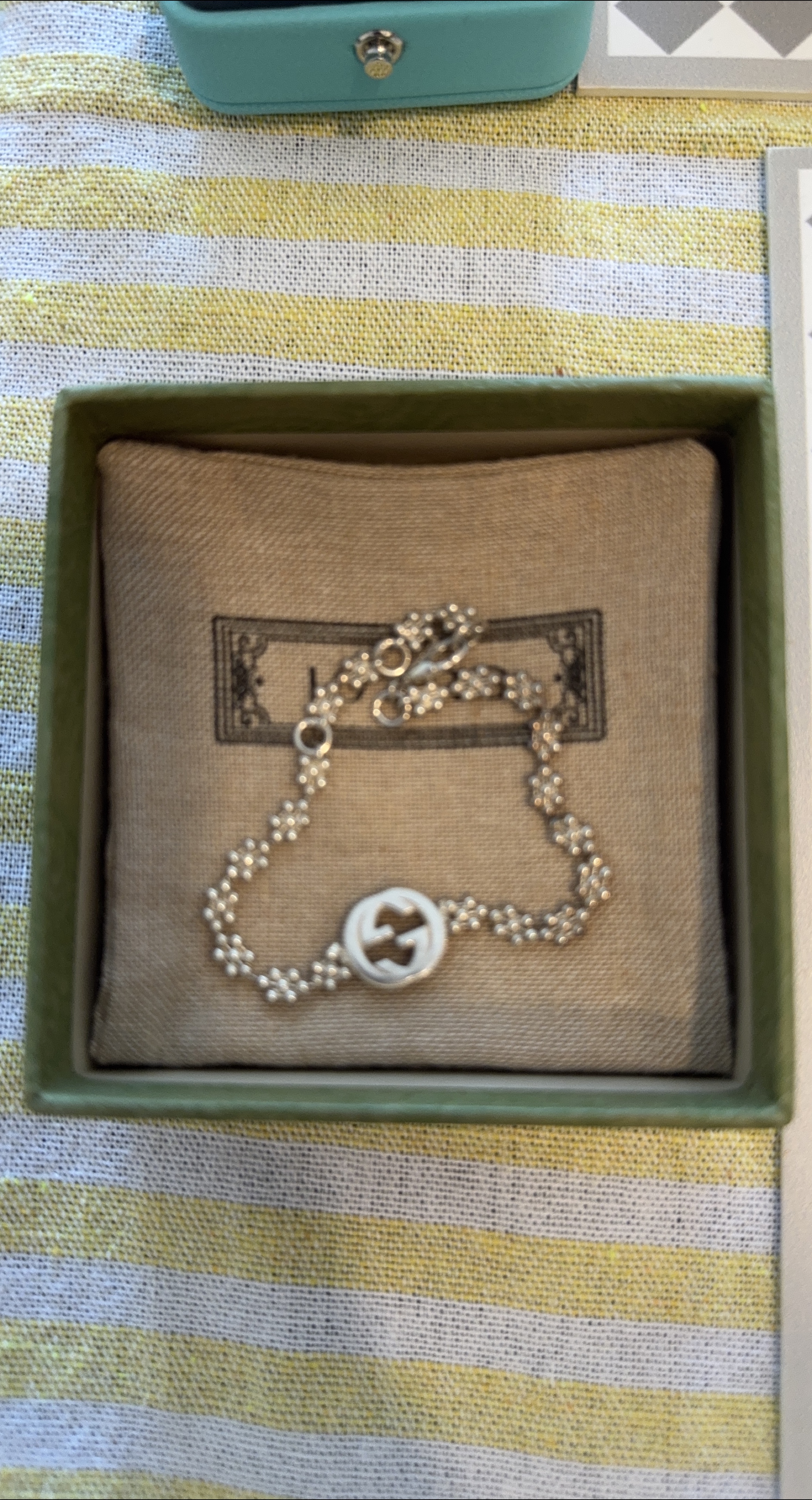 Gucci Silver Bracelet with Interlocking G Motif thumbnail