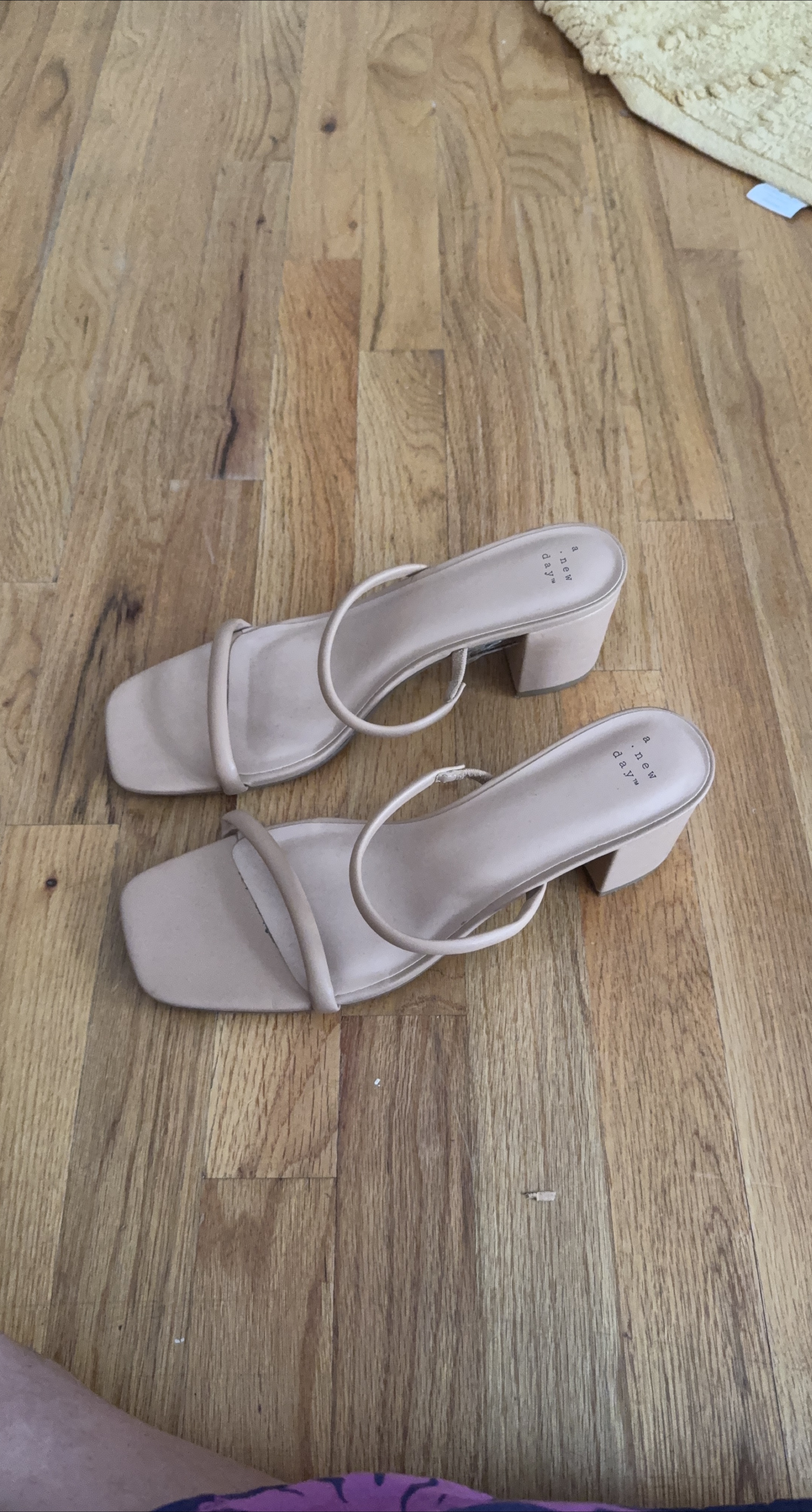 Nude Block Heel Sandals - Size 12 thumbnail