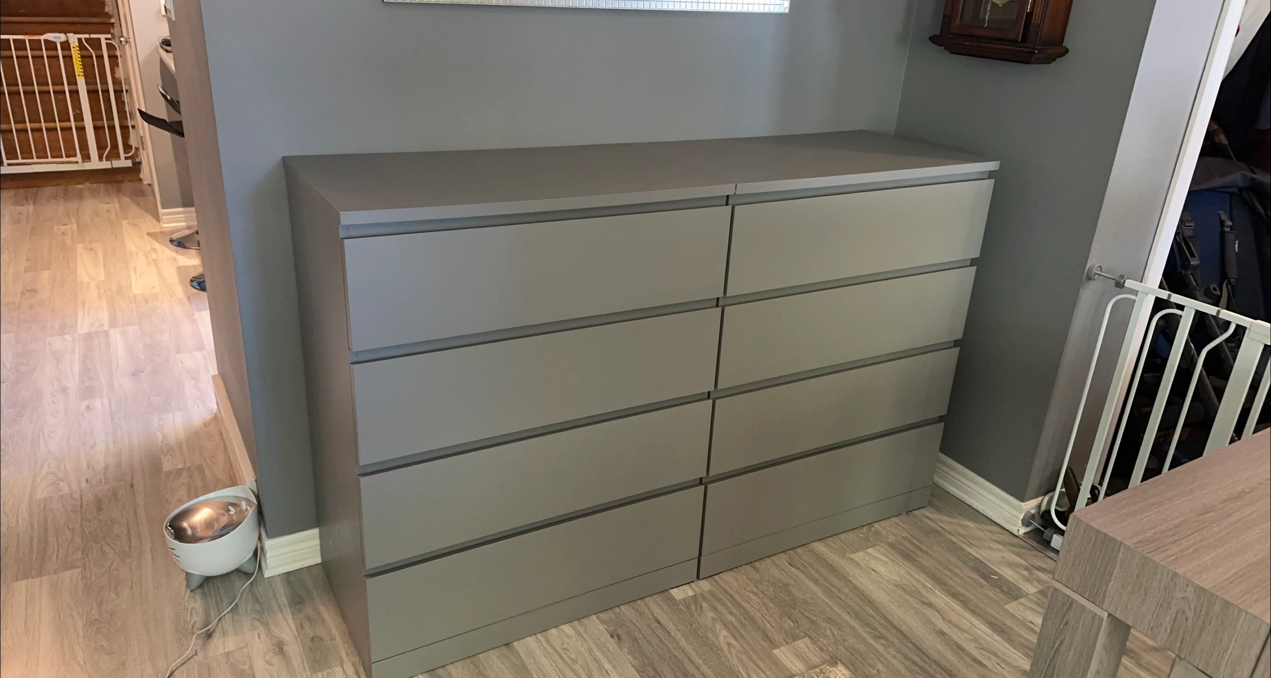 2 IKEA Hemnes Grey-Brown Dresser
