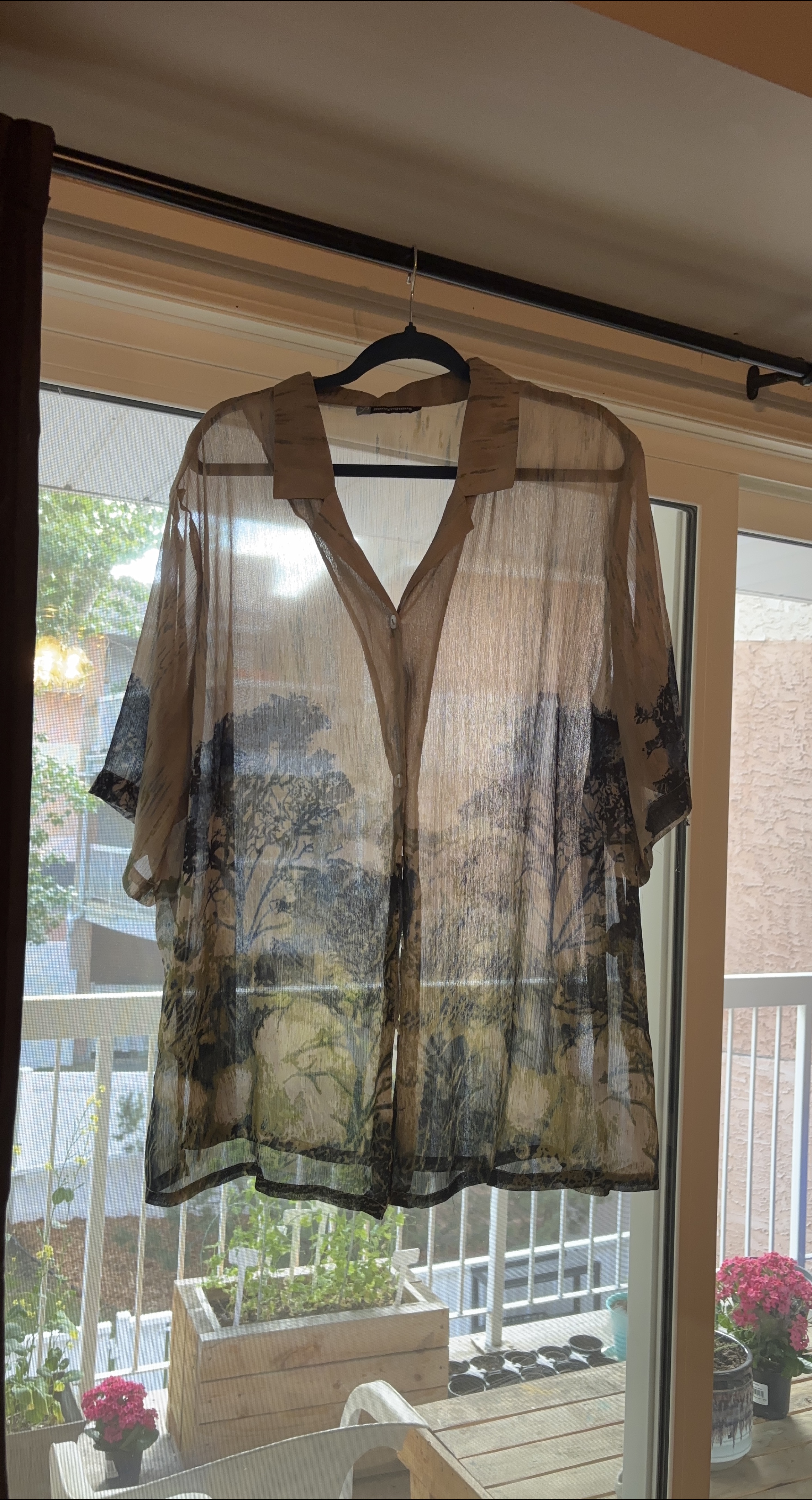 Penningtons Sheer Button-Up Blouse thumbnail