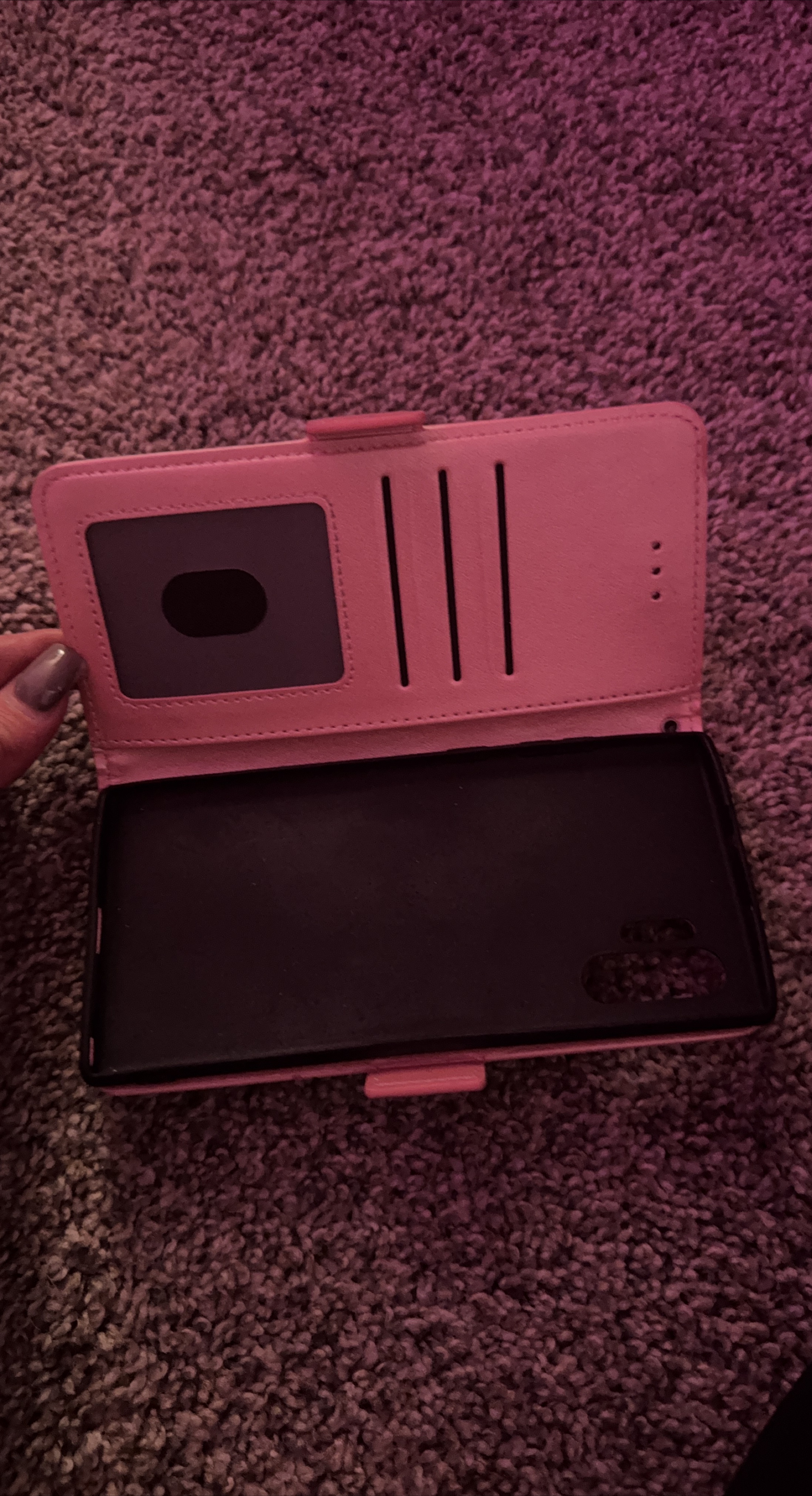 Pink Embossed Tree Phone Case thumbnail