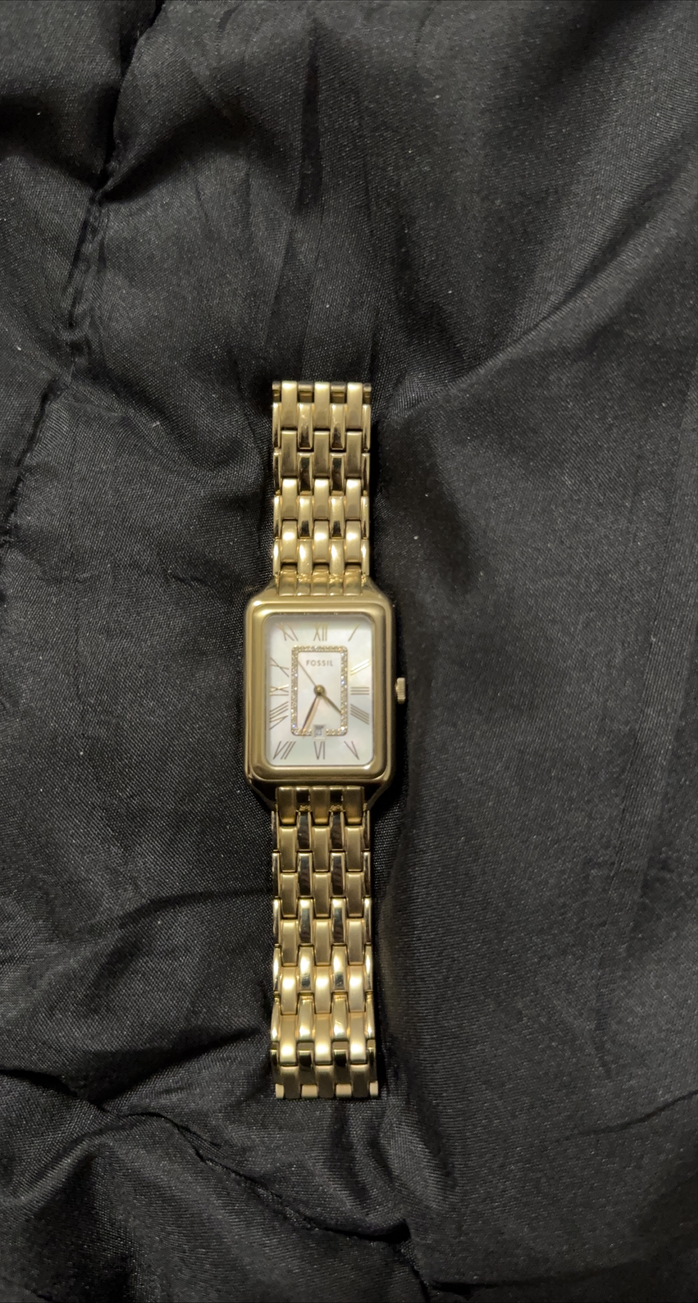 Fossil Gold Square Watch