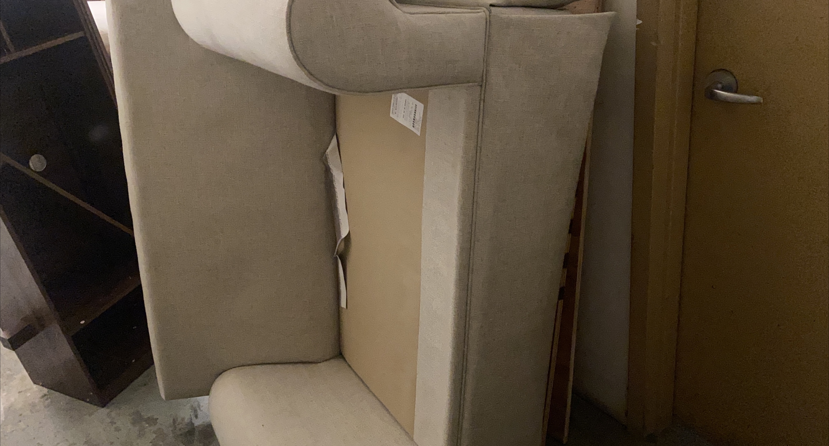 Wingback Chair - Beige thumbnail