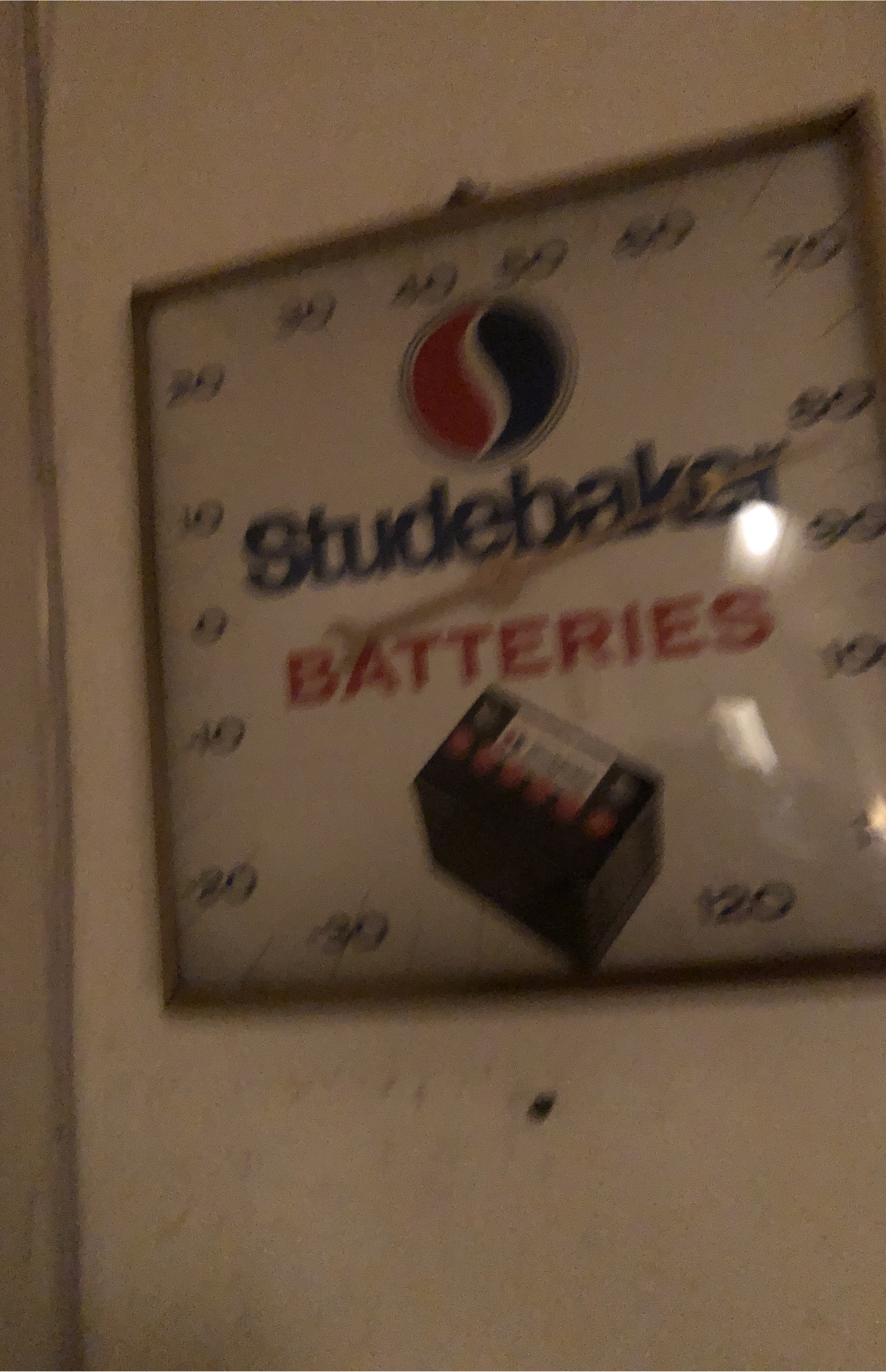 Studebaker Batteries Thermometer thumbnail