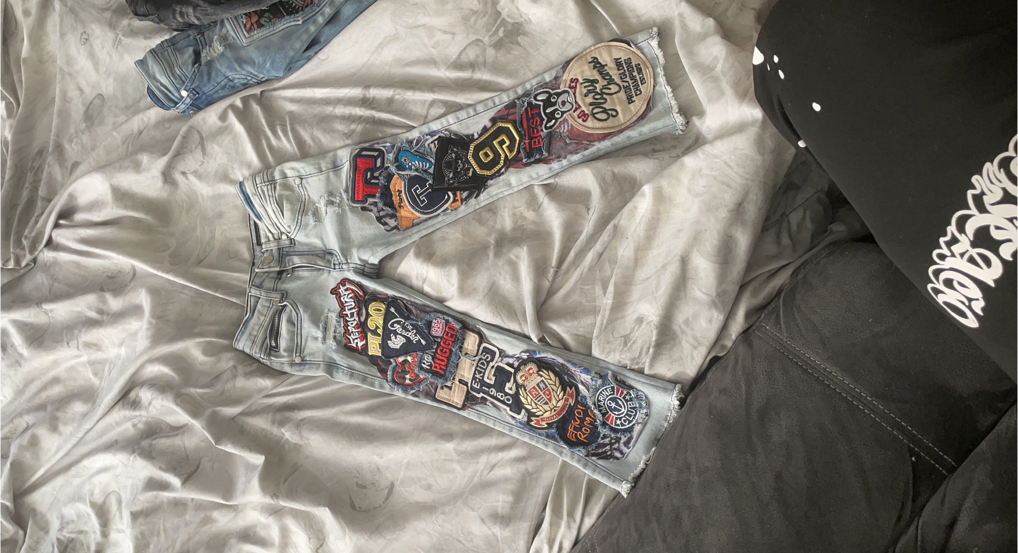 Patched Denim Jeans thumbnail