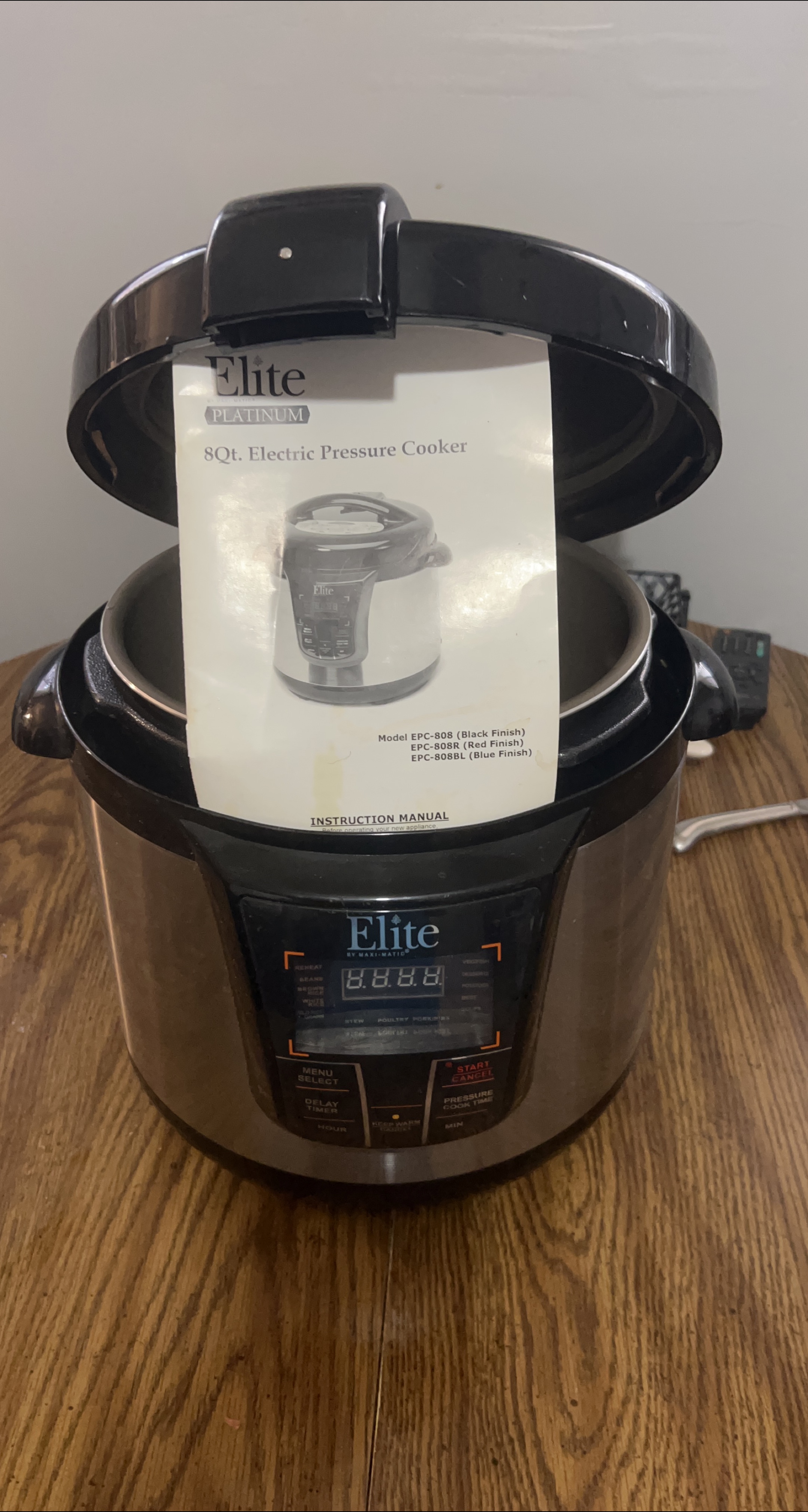 Elite Platinum 8Qt Electric Pressure Cooker thumbnail