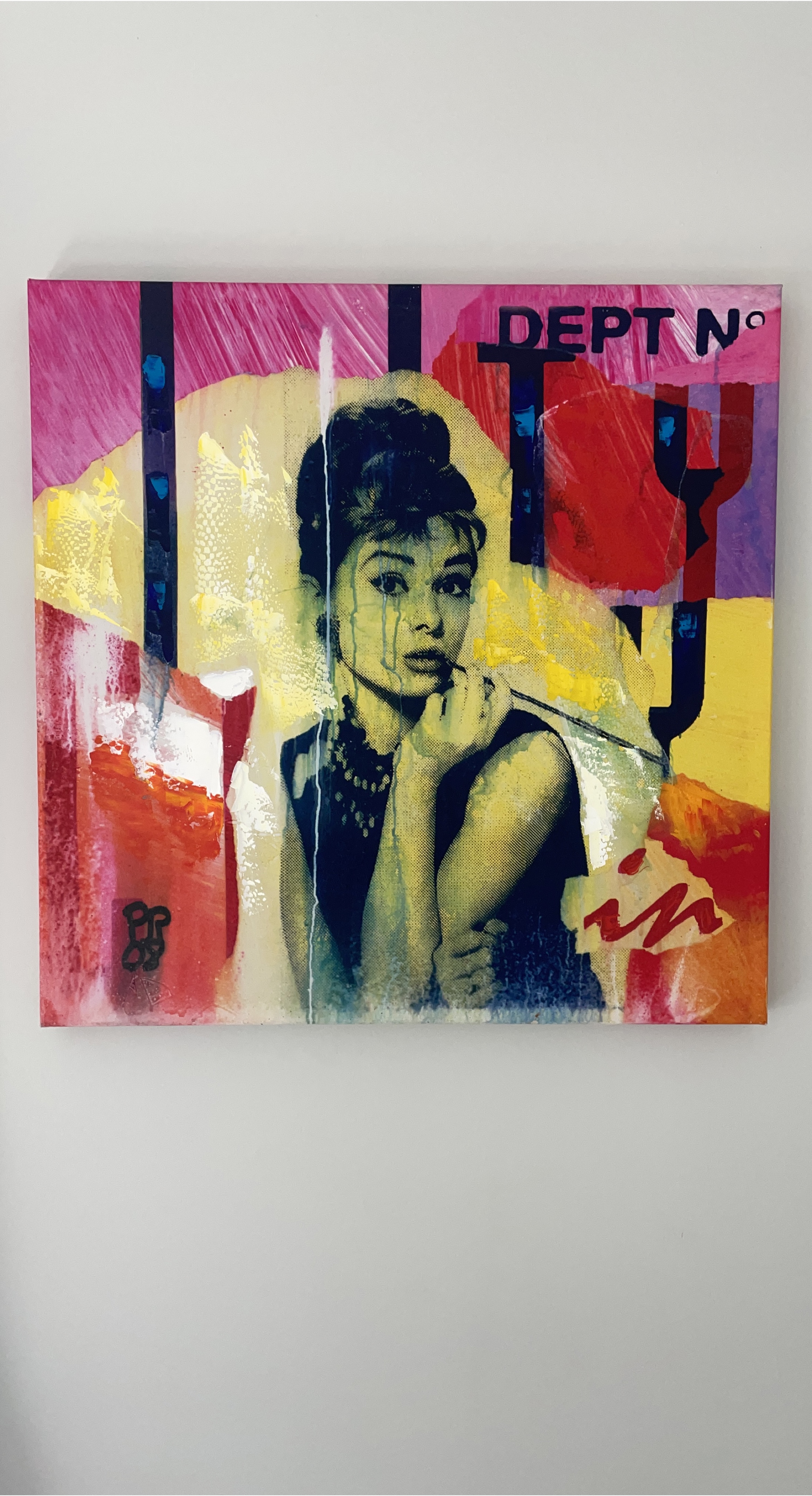 Audrey Hepburn Pop Art Canvas