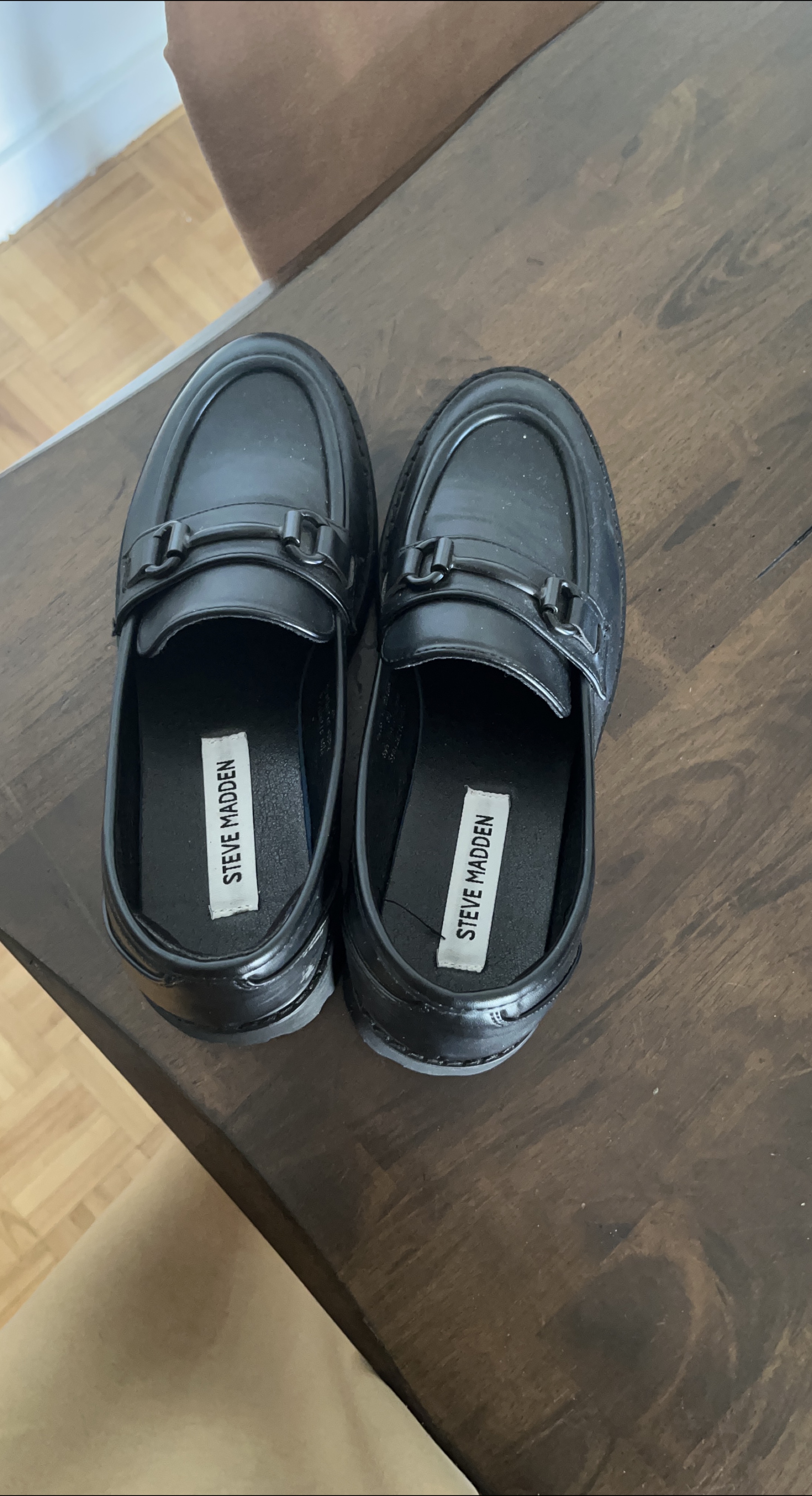 Steve Madden Black Loafers - Size 8 thumbnail