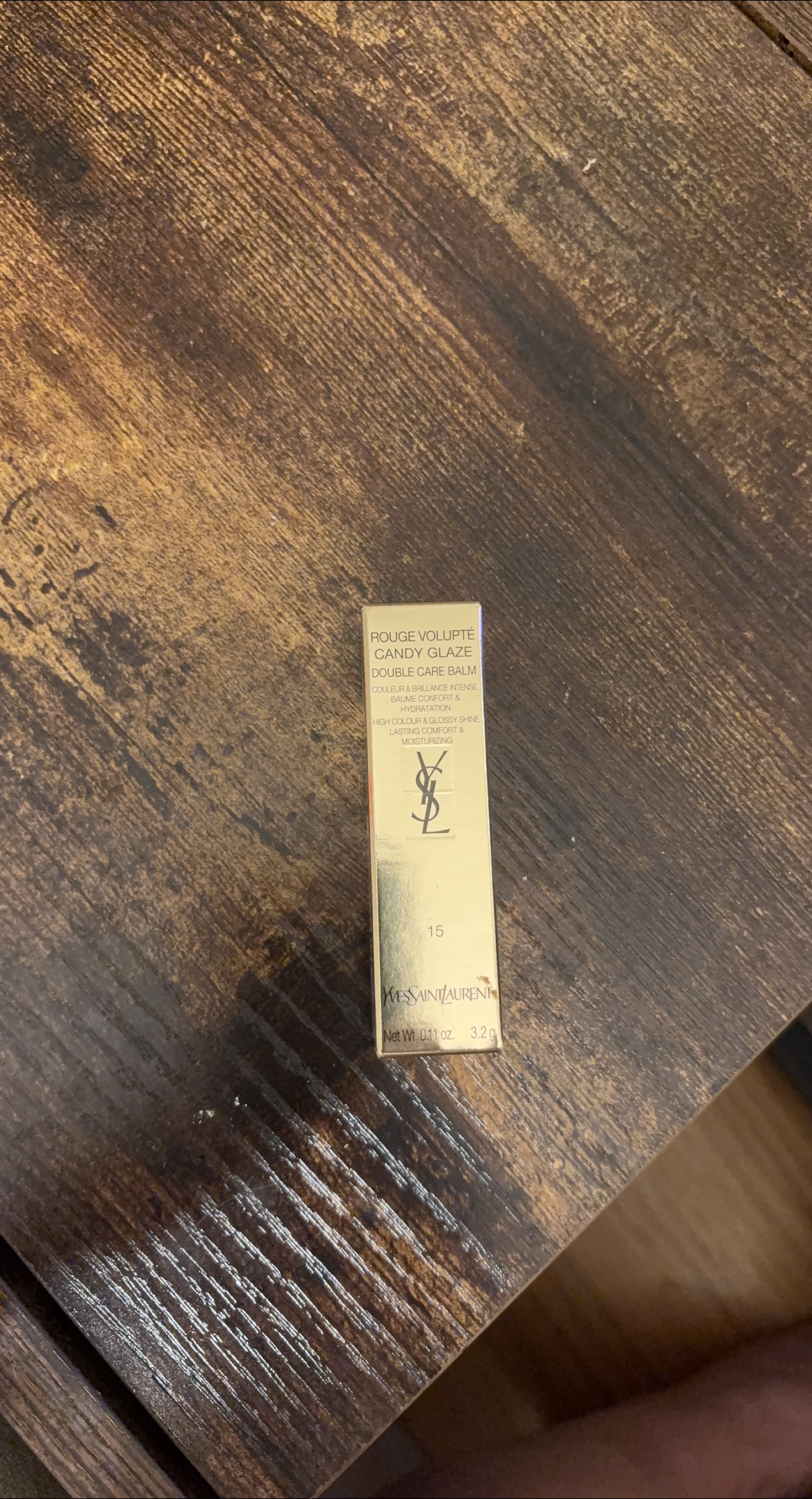 YSL Rouge Volupté Candy Glaze - 15 Showcasing Nude thumbnail