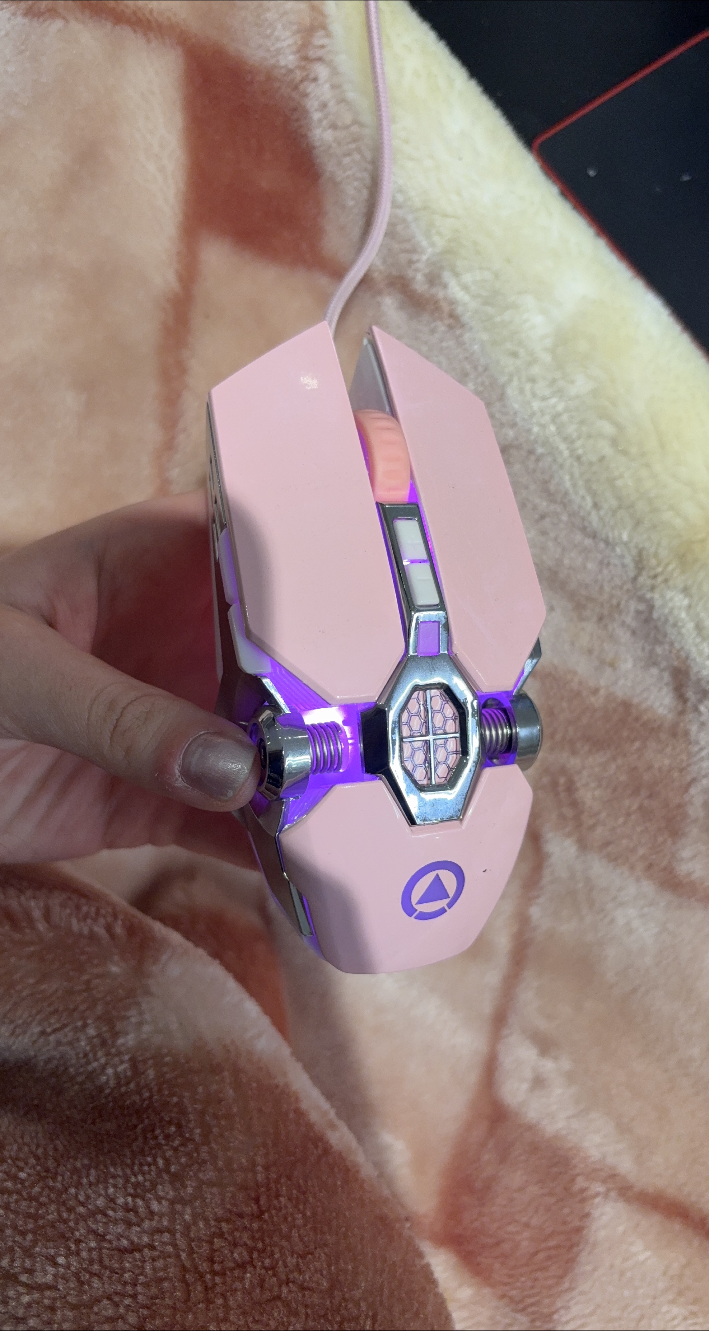 Pink Light Up Gaming Mouse thumbnail